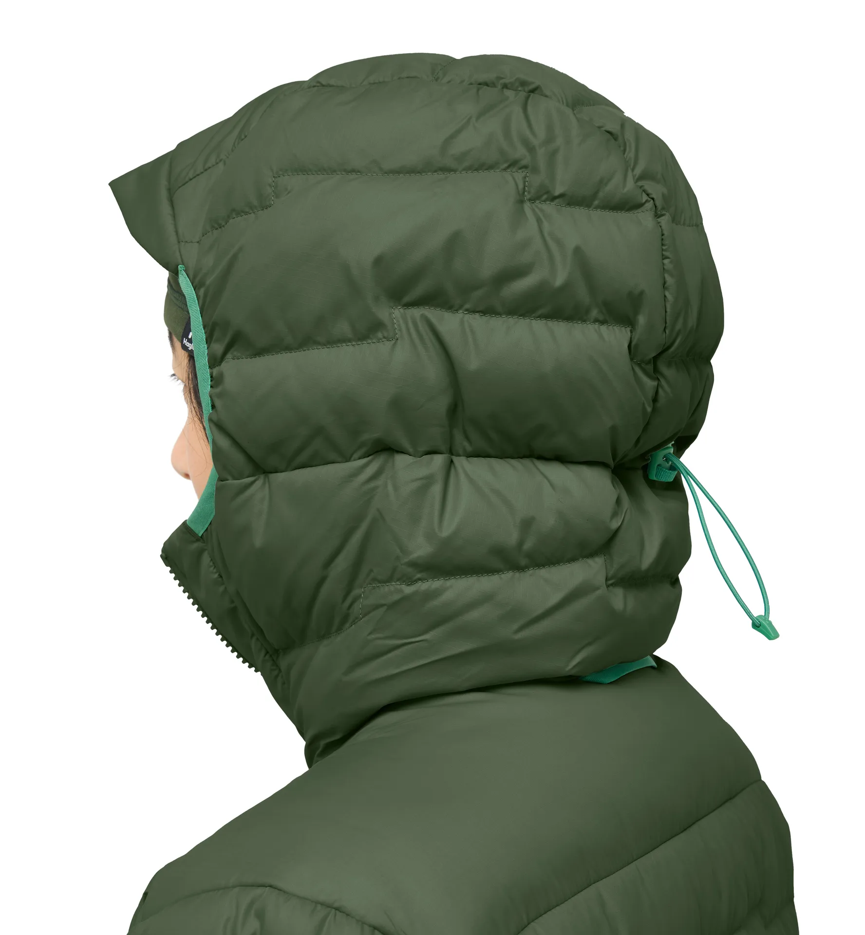 ROC Flash Down Hood Women Seaweed Green