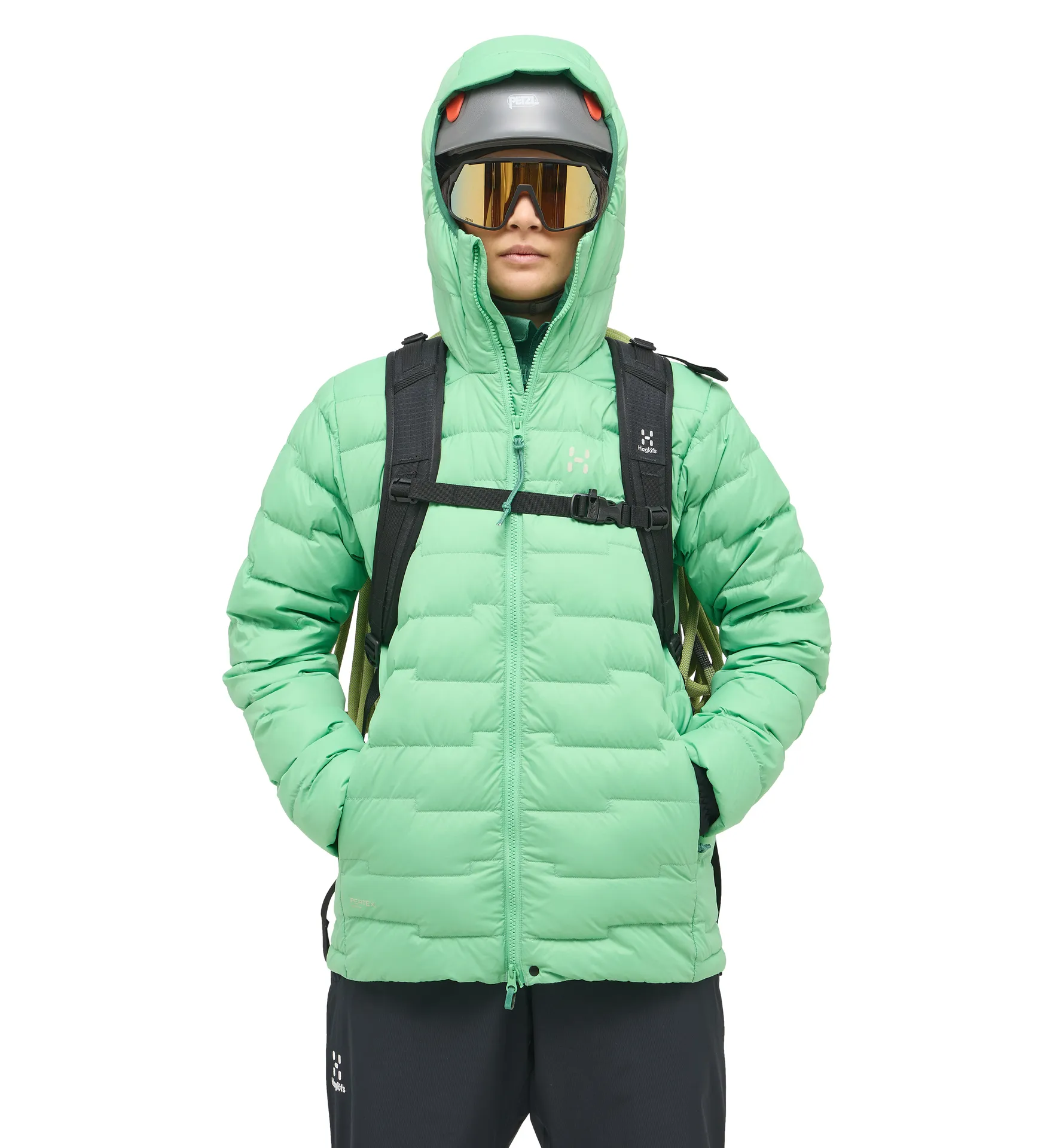 ROC Flash Down Hood Women Mint Stone