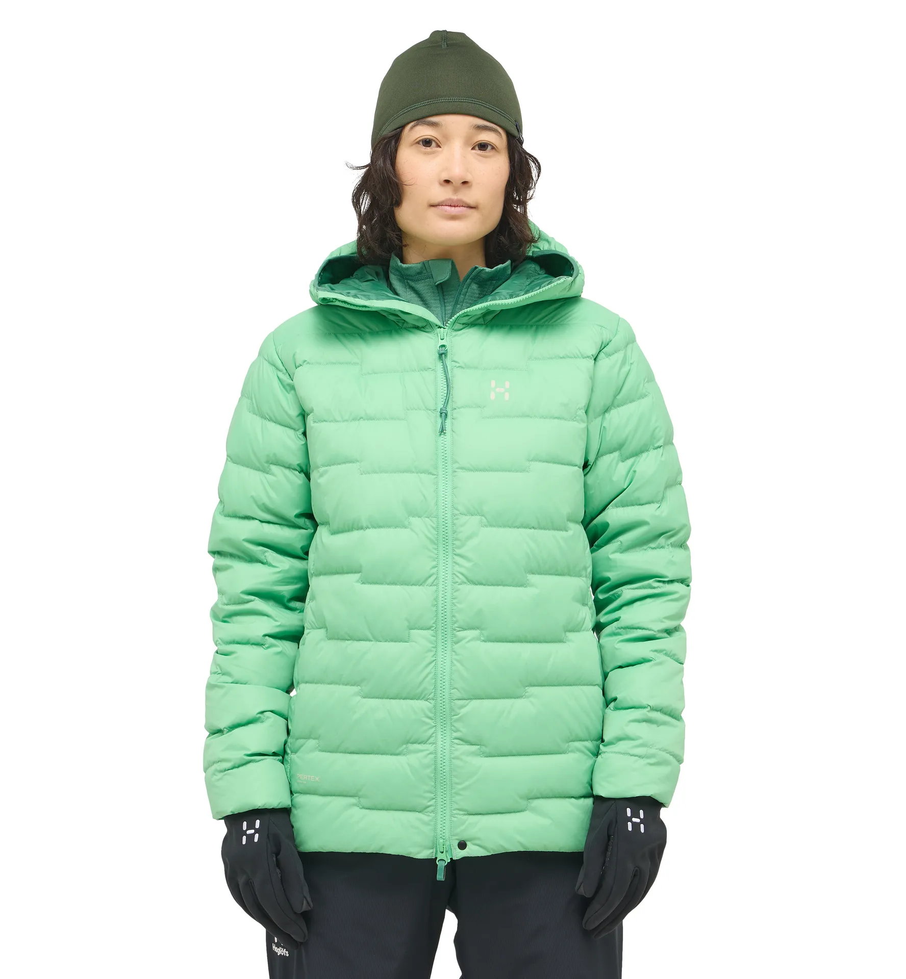 ROC Flash Down Hood Women Mint Stone