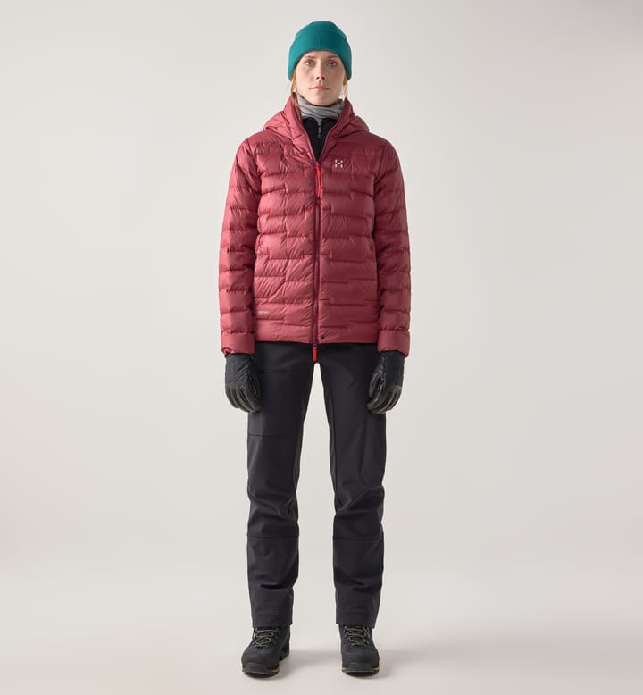 ROC Flash Down Hood Women Carmine Red ROC Flash Down Hood Women Carmine Red