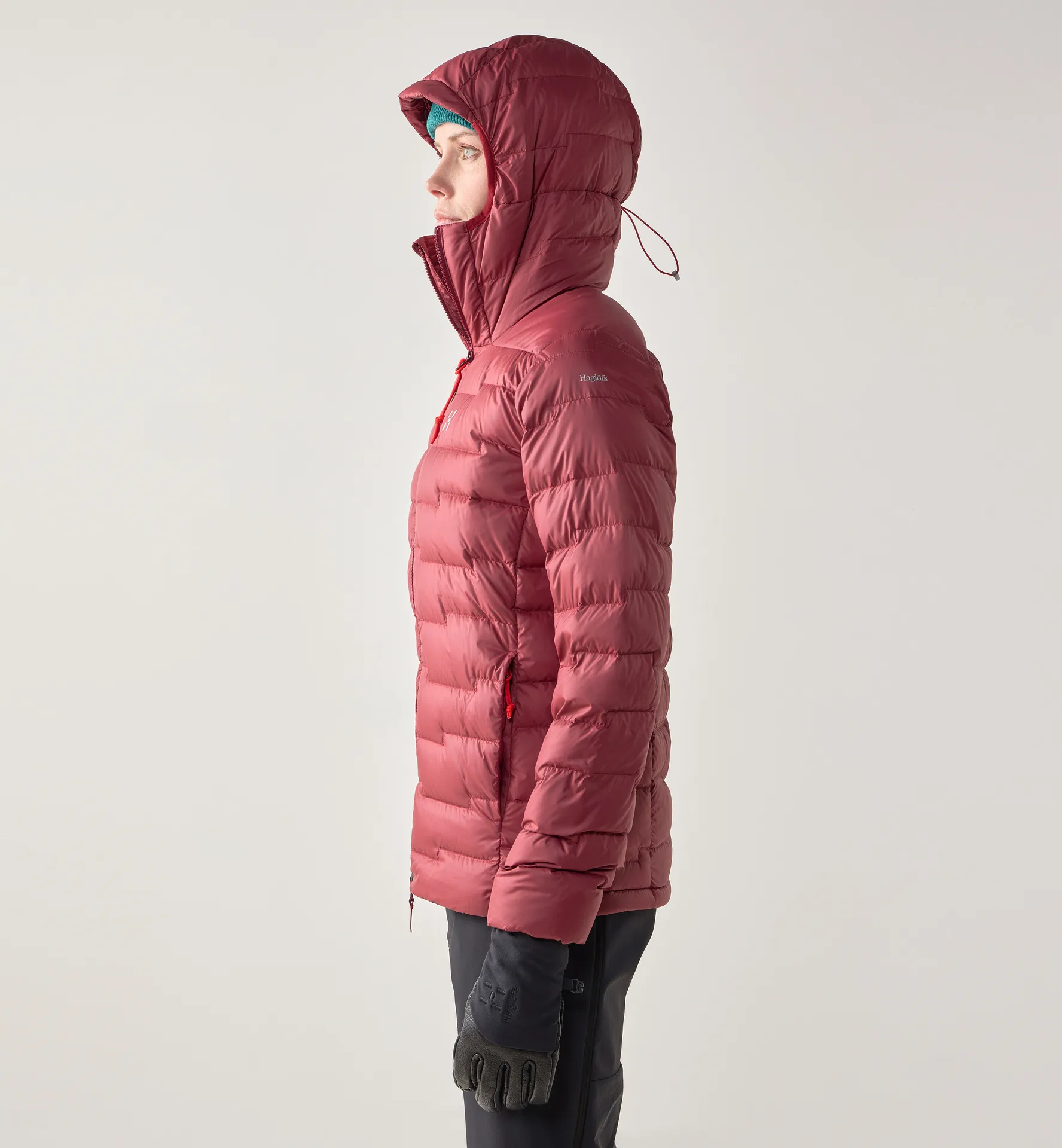 ROC Flash Down Hood Women Carmine Red