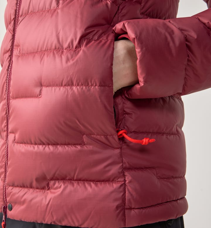 ROC Flash Down Hood Women Carmine Red ROC Flash Down Hood Women Carmine Red
