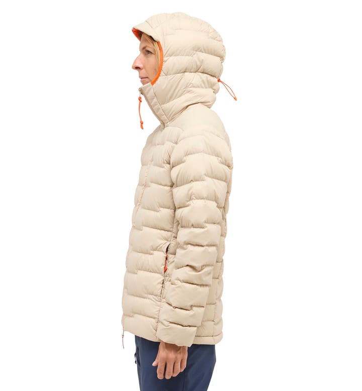 ROC Flash Down Hood Women Chalk Beige ROC Flash Down Hood Women Chalk Beige