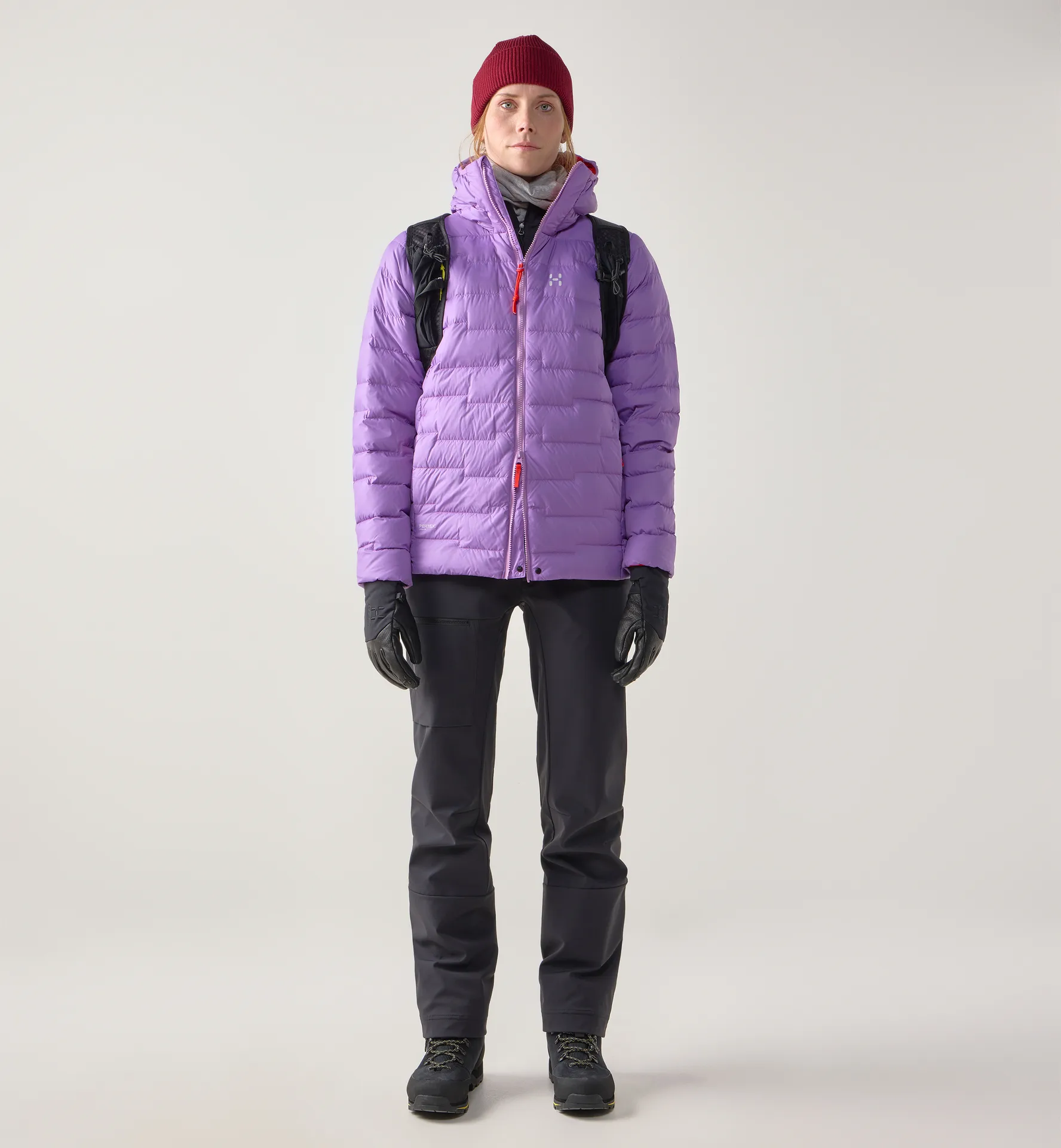 ROC Flash Down Hood Women Purple Ice/Tech Red