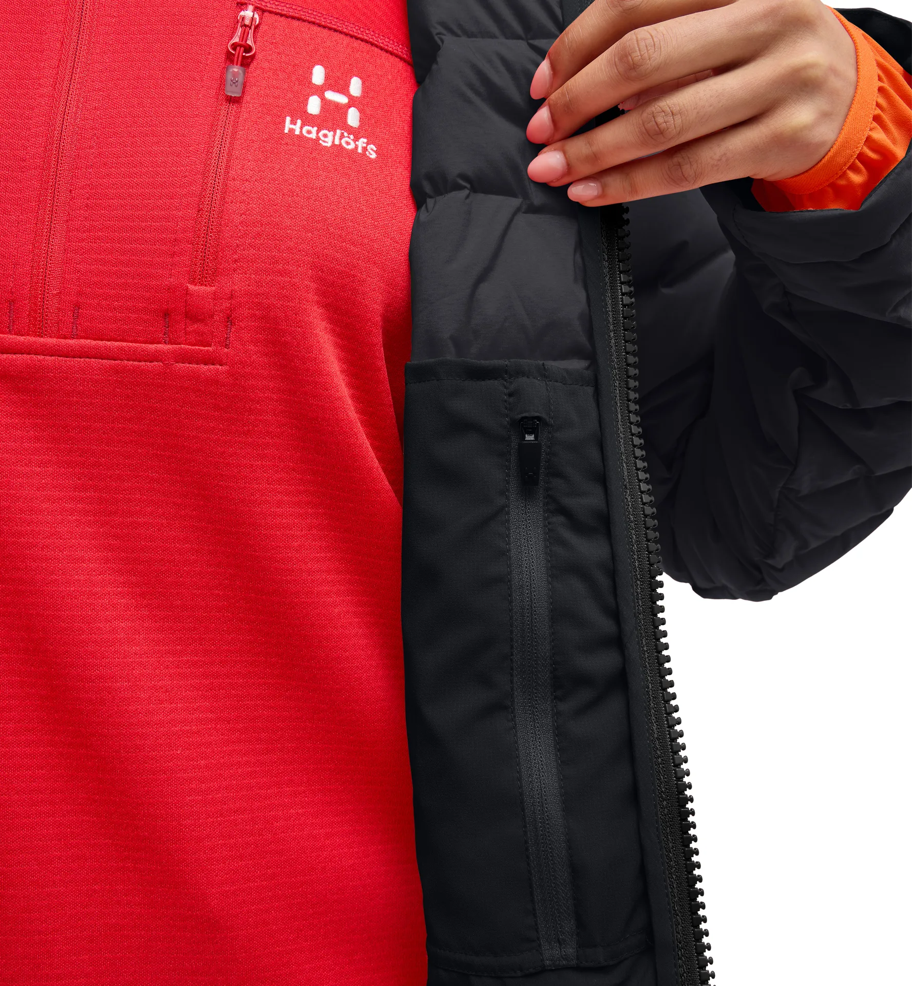 Spitz Down Hood Women True Black