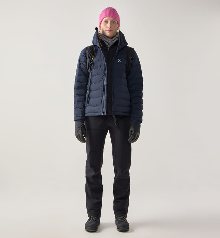 Spitz Down Hood Women Tarn Blue Spitz Down Hood Women Tarn Blue