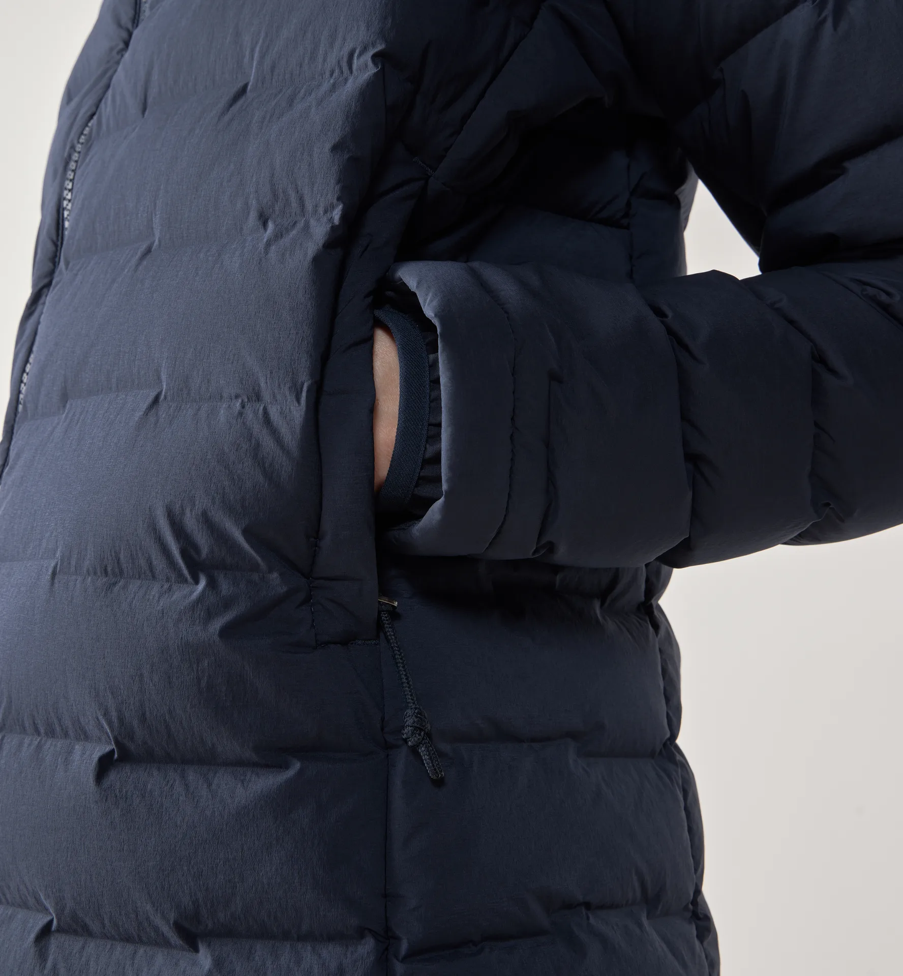 Spitz Down Hood Women Tarn Blue