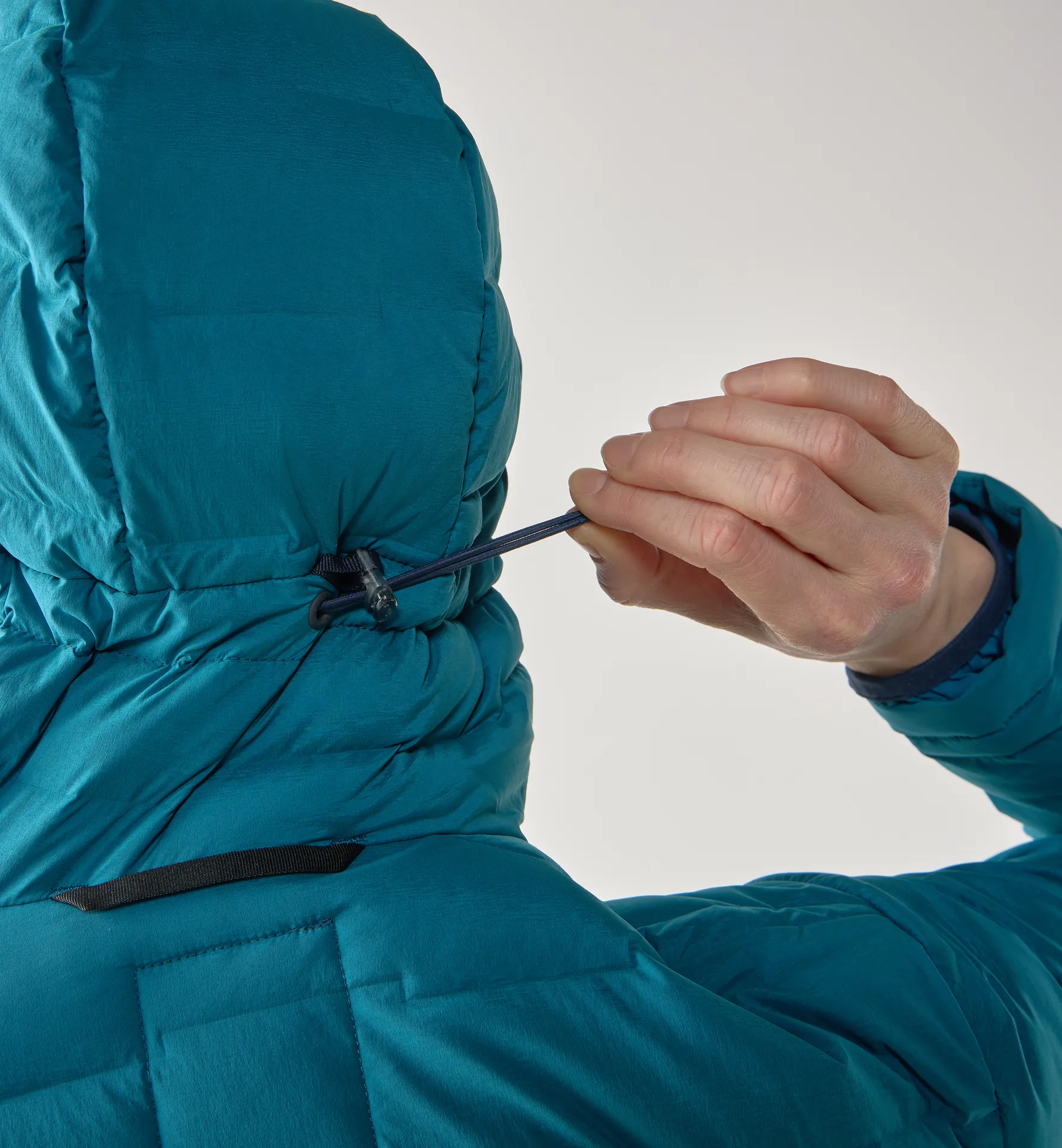 Spitz Down Hood Women Deep Teal