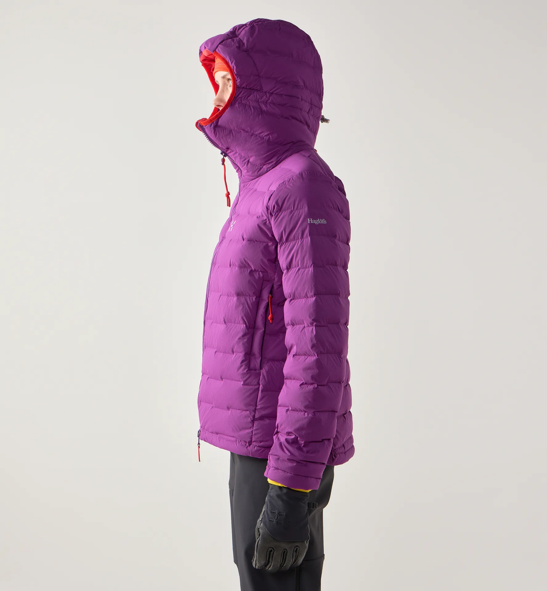 Spitz Down Hood Women Grape Purple