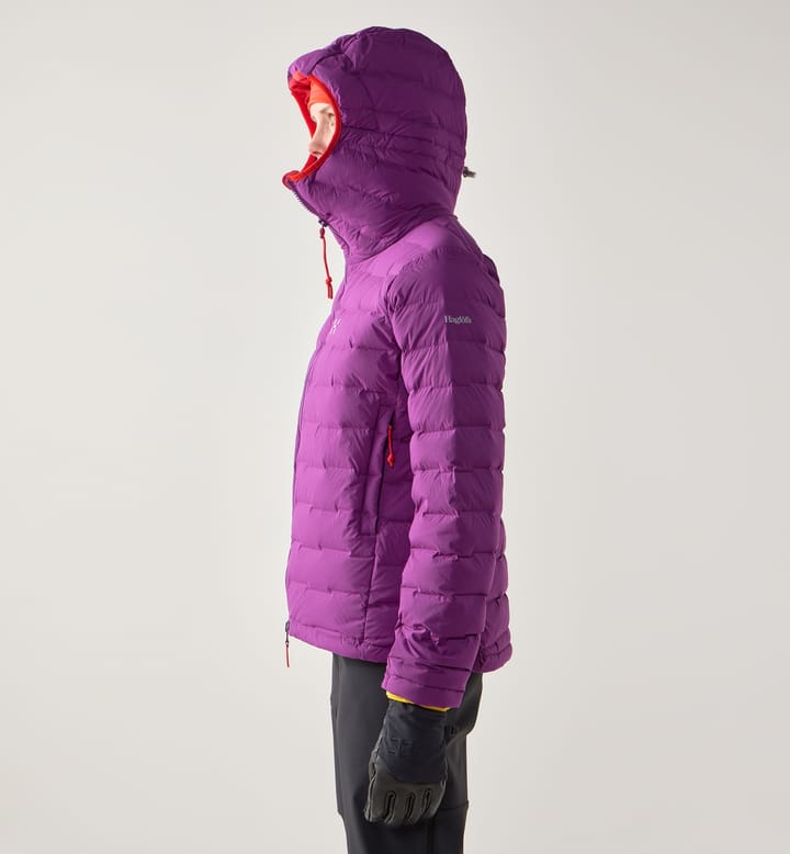Spitz Down Hood Women Grape Purple Spitz Down Hood Women Grape Purple