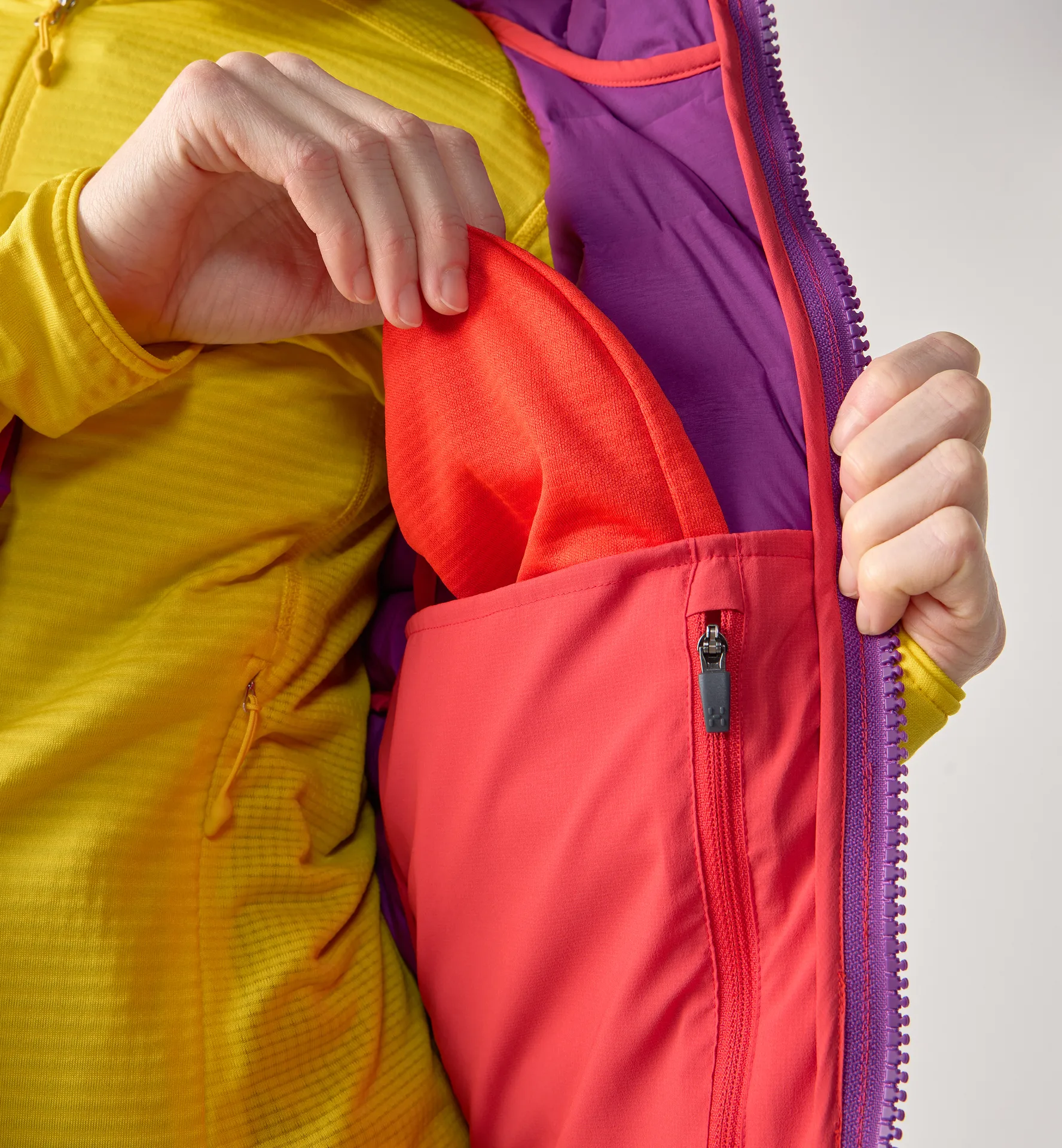 Spitz Down Hood Women Grape Purple