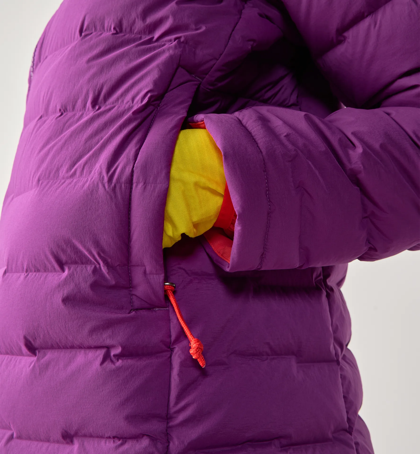 Spitz Down Hood Women Grape Purple