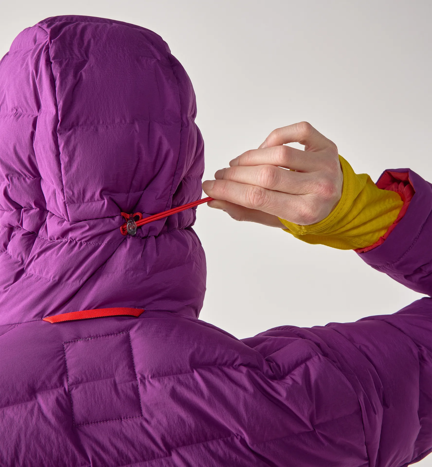 Spitz Down Hood Women Grape Purple