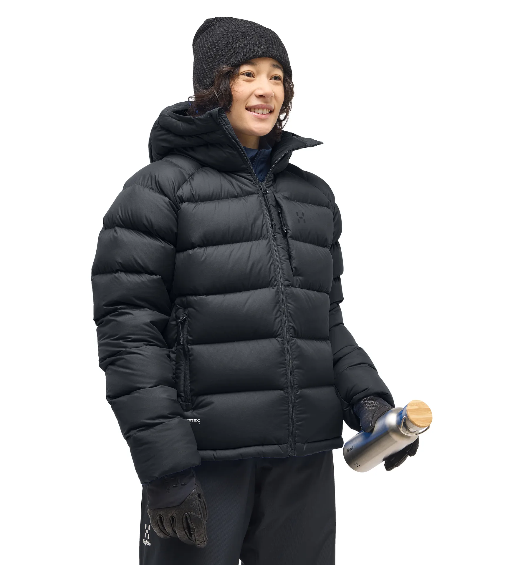 Rosson Down Hood Women True Black