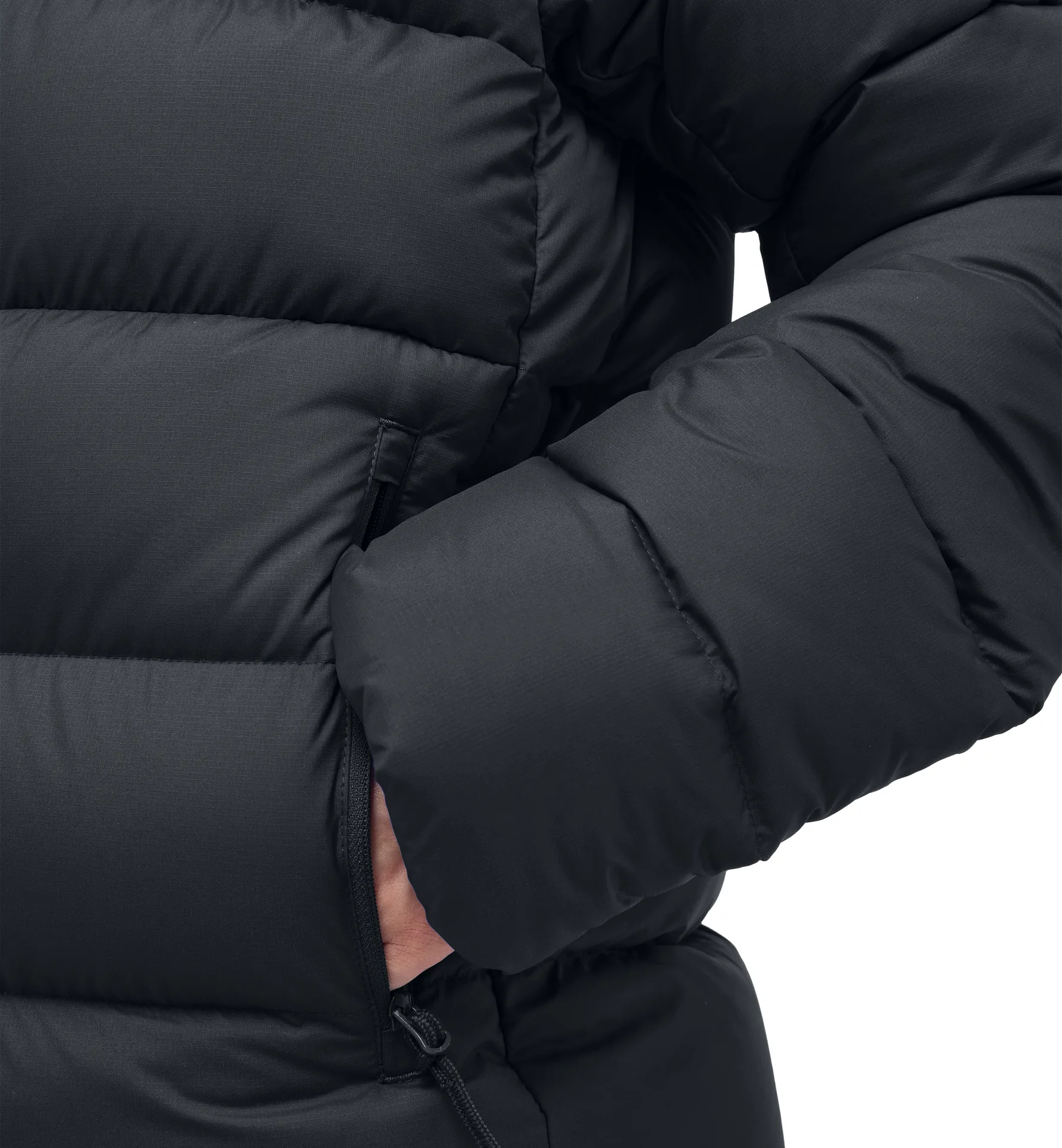 Rosson Down Hood Women True Black