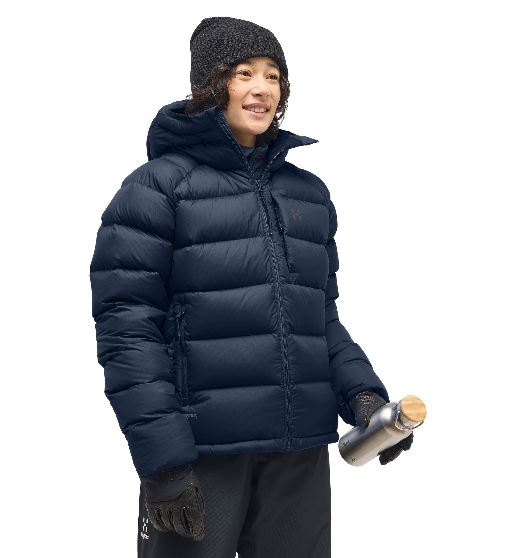 Rosson Down Hood Women Tarn Blue