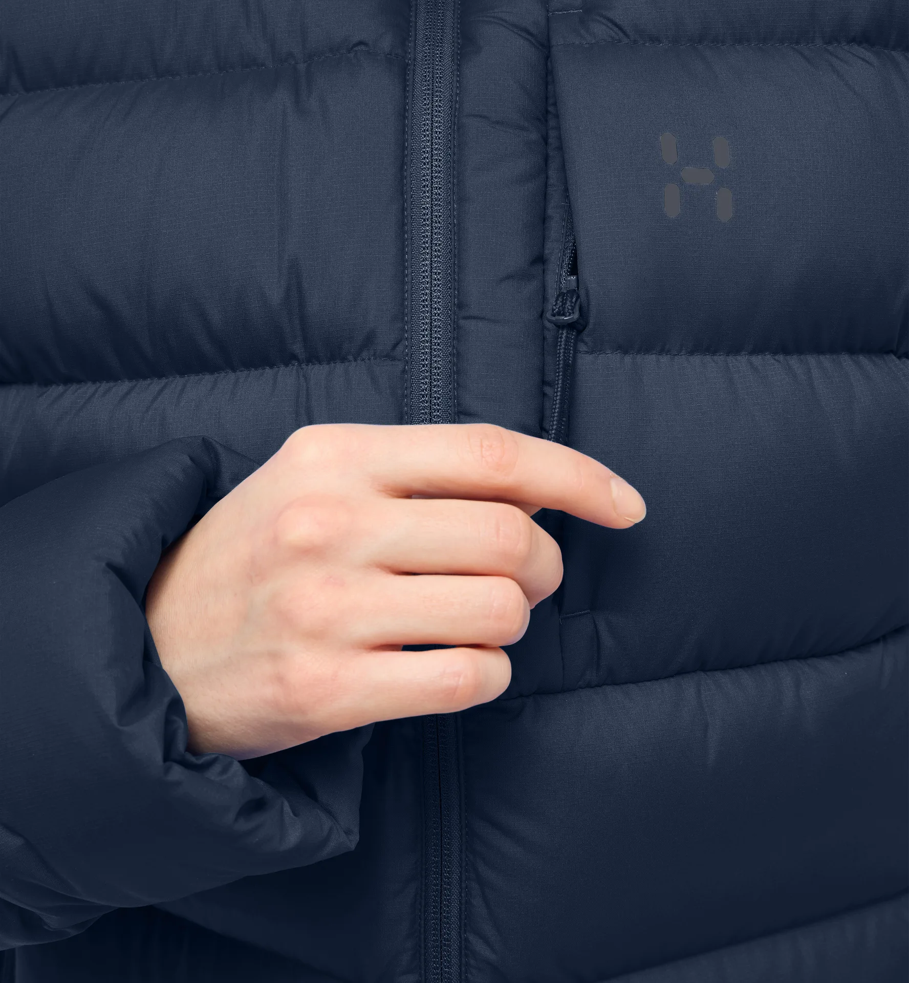 Rosson Down Hood Women Tarn Blue