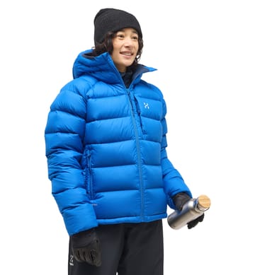Rosson Down Hood Women Electric Blue