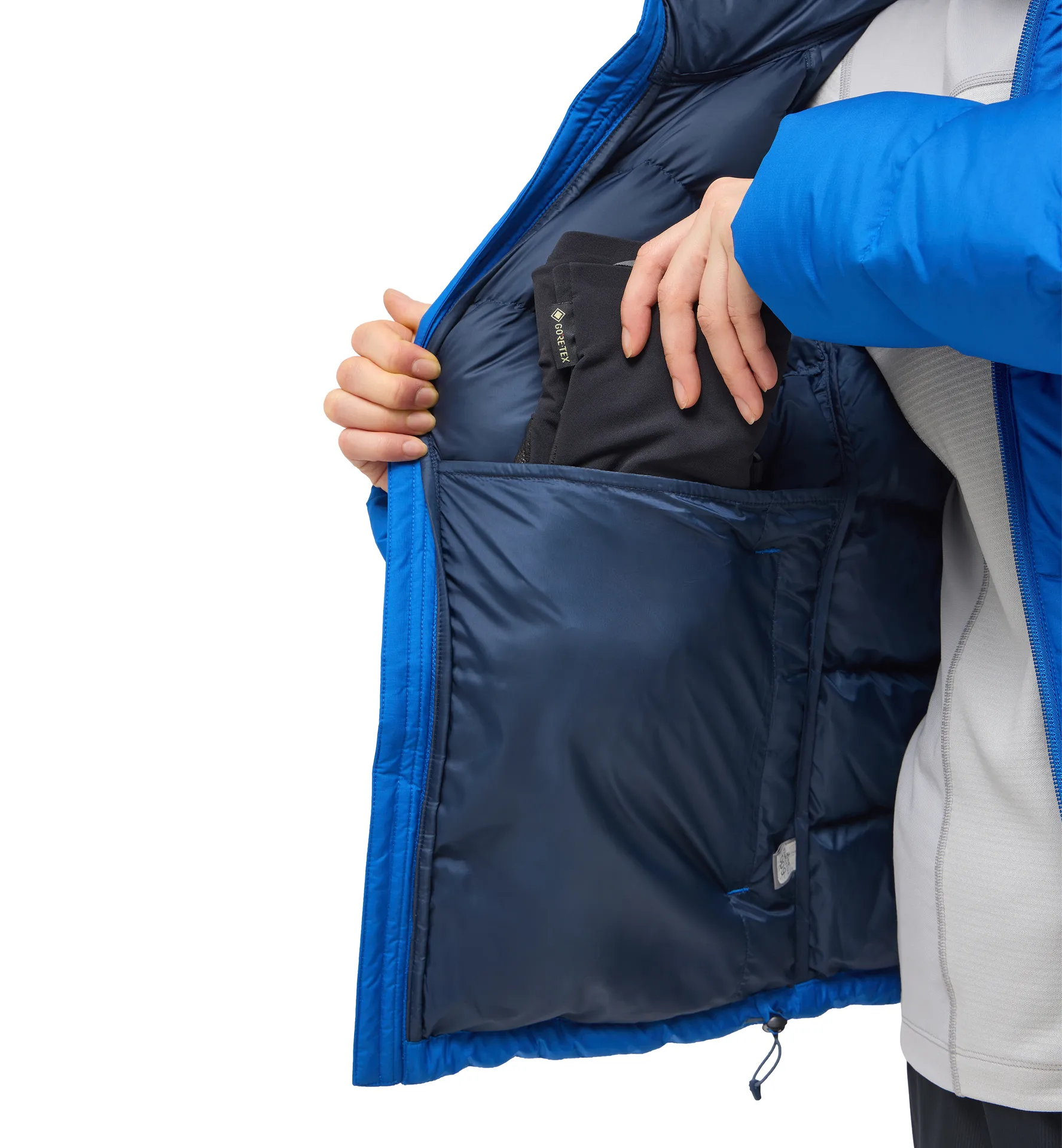 Rosson Down Hood Women Electric Blue