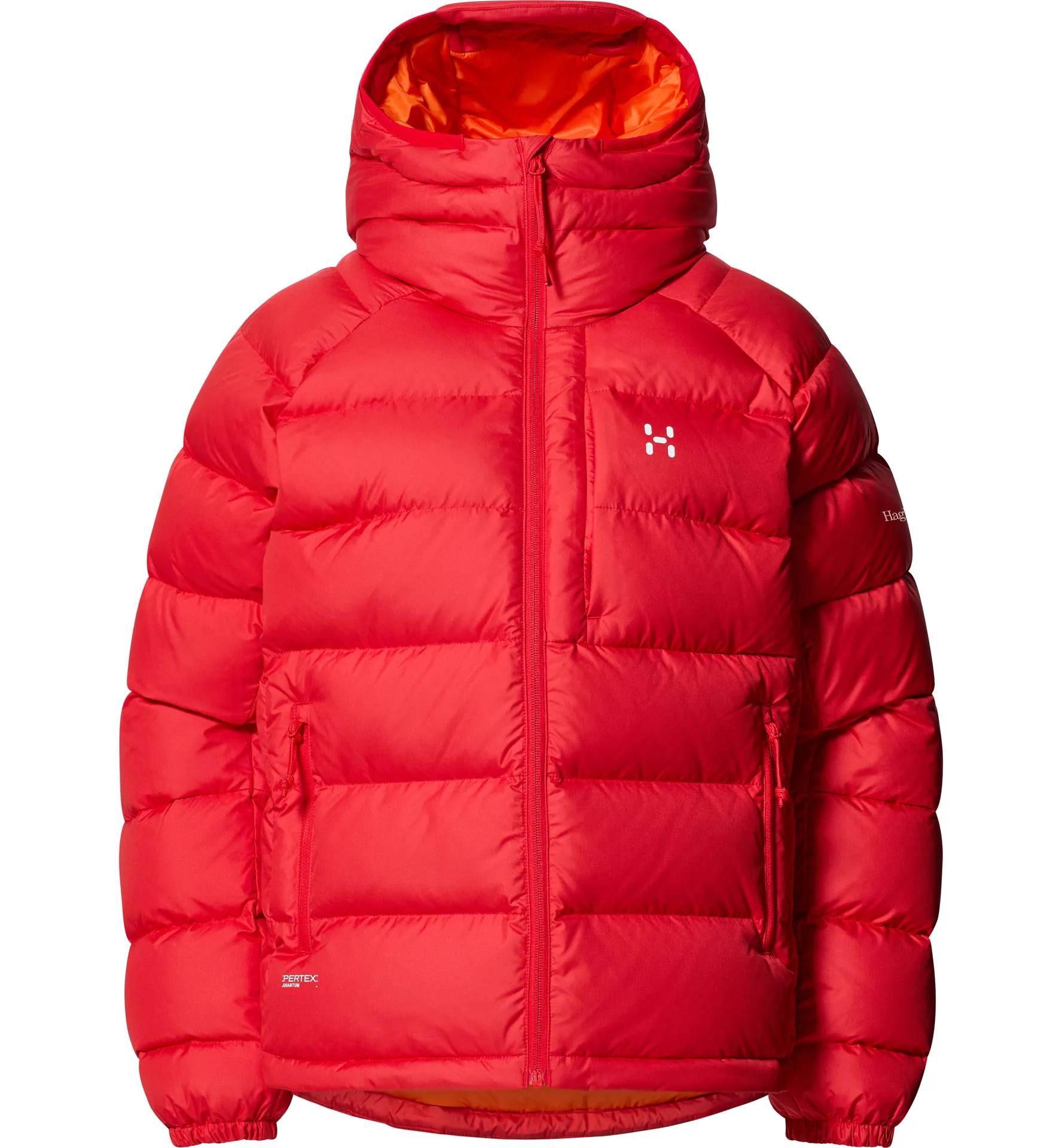 Rosson Down Hood Women Bright Red
