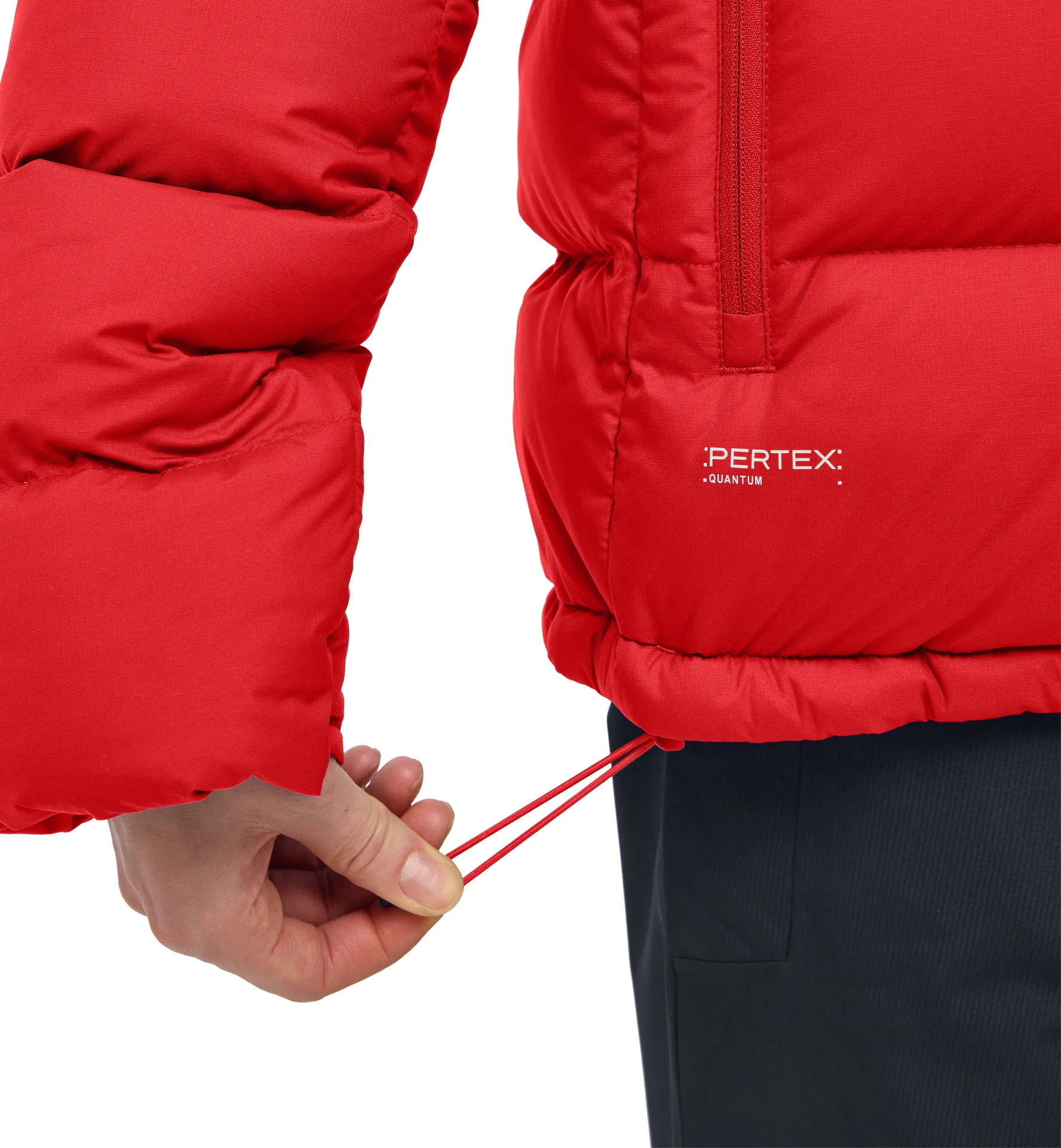 Rosson Down Hood Women Bright Red