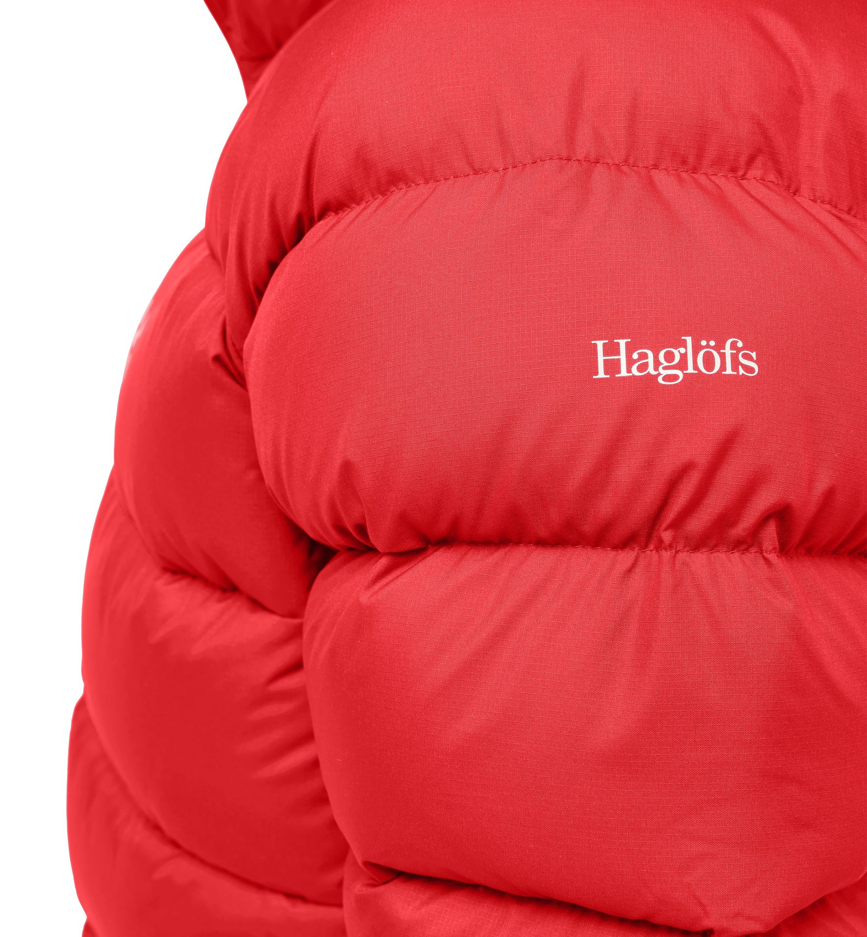 Rosson Down Hood Women Bright Red