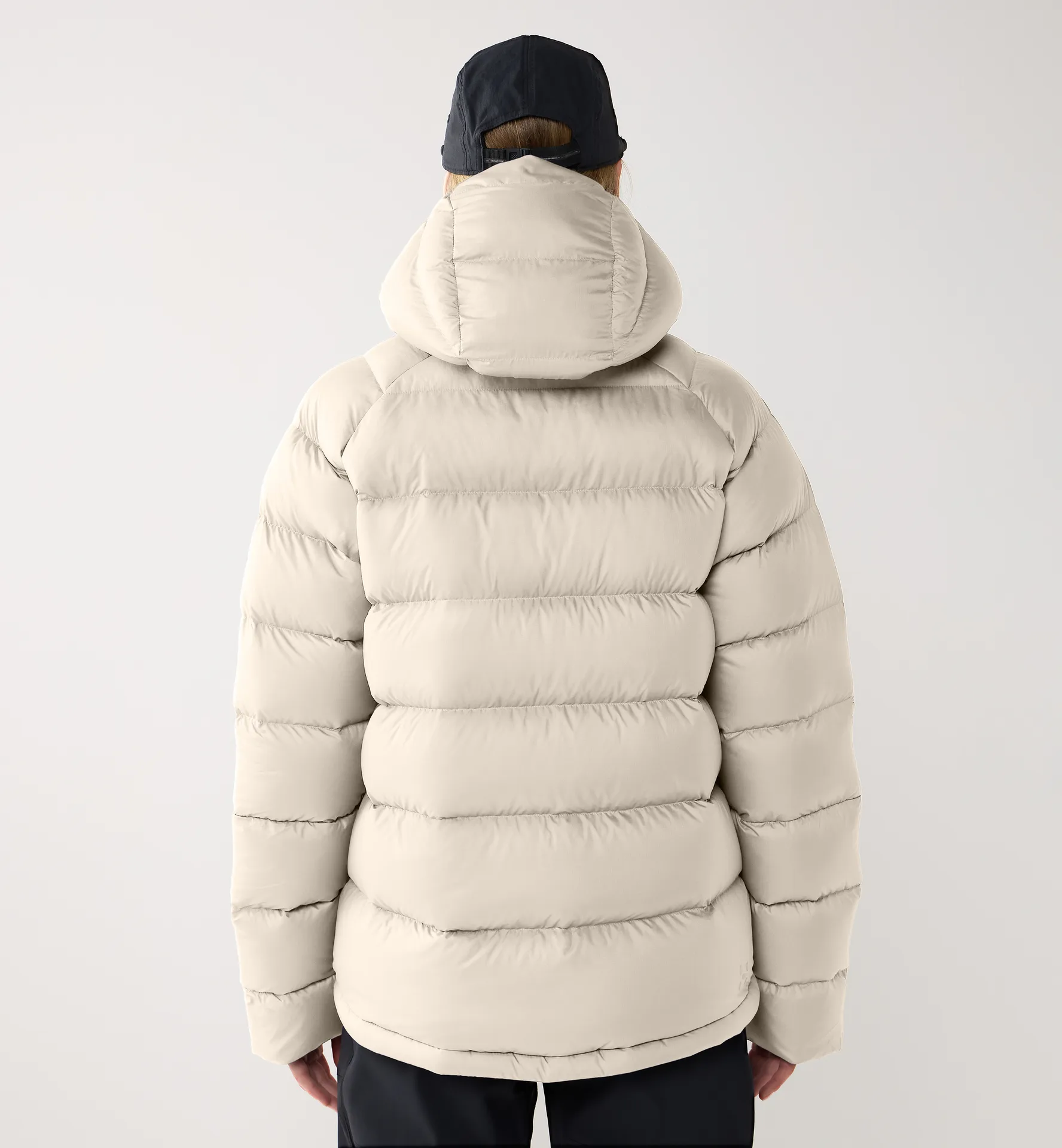Rosson Down Hood Women Chalk Beige