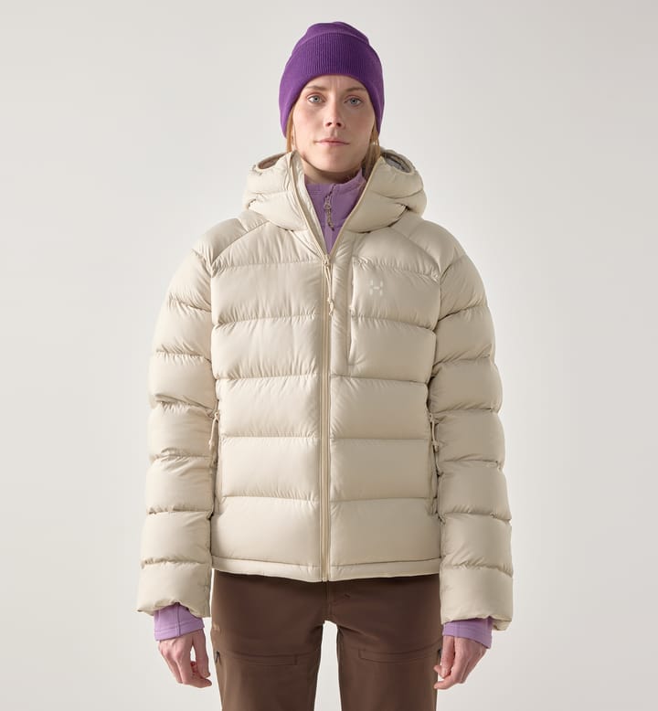 Rosson Down Hood Women Chalk Beige Rosson Down Hood Women Chalk Beige