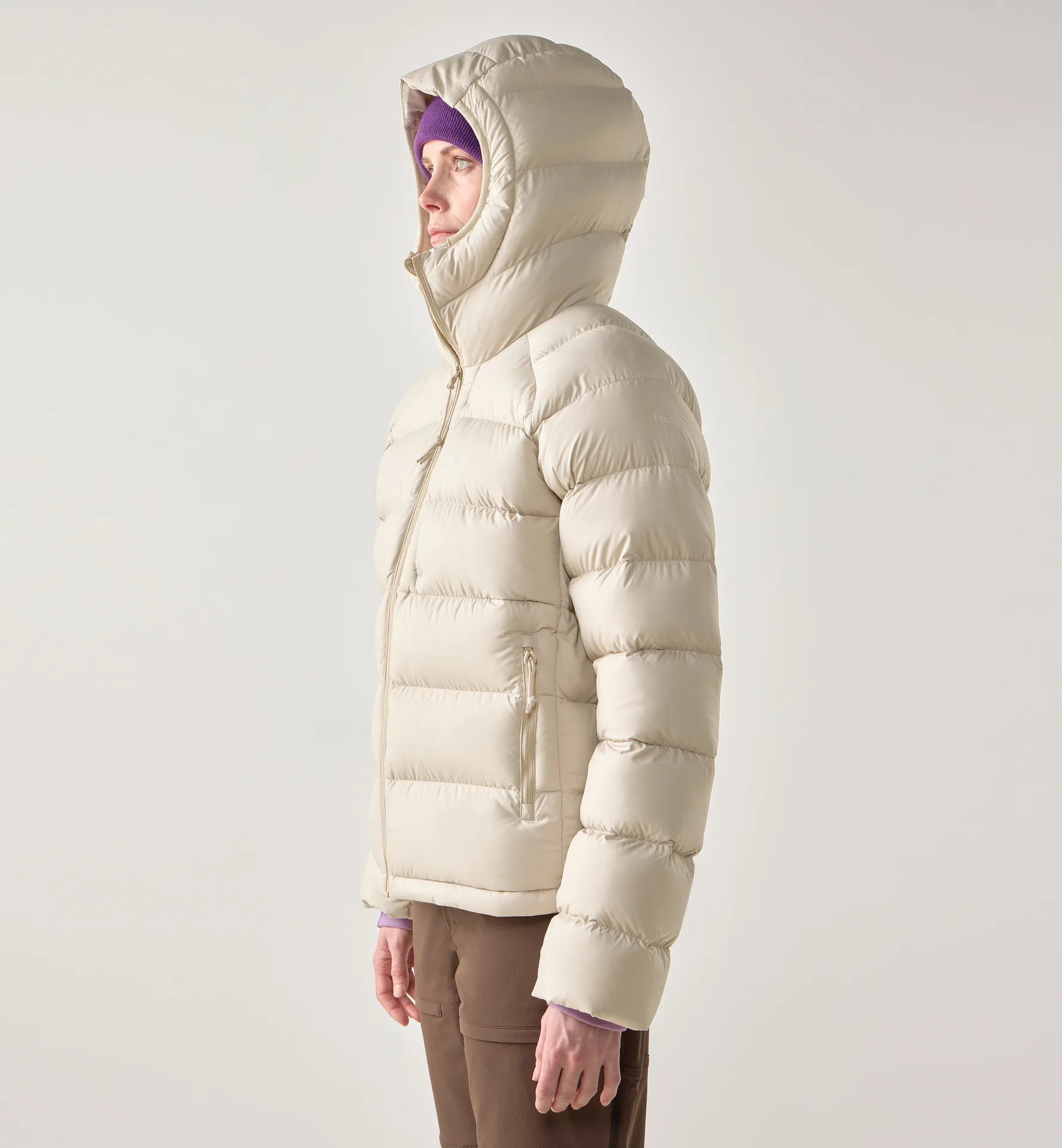 Rosson Down Hood Women Chalk Beige