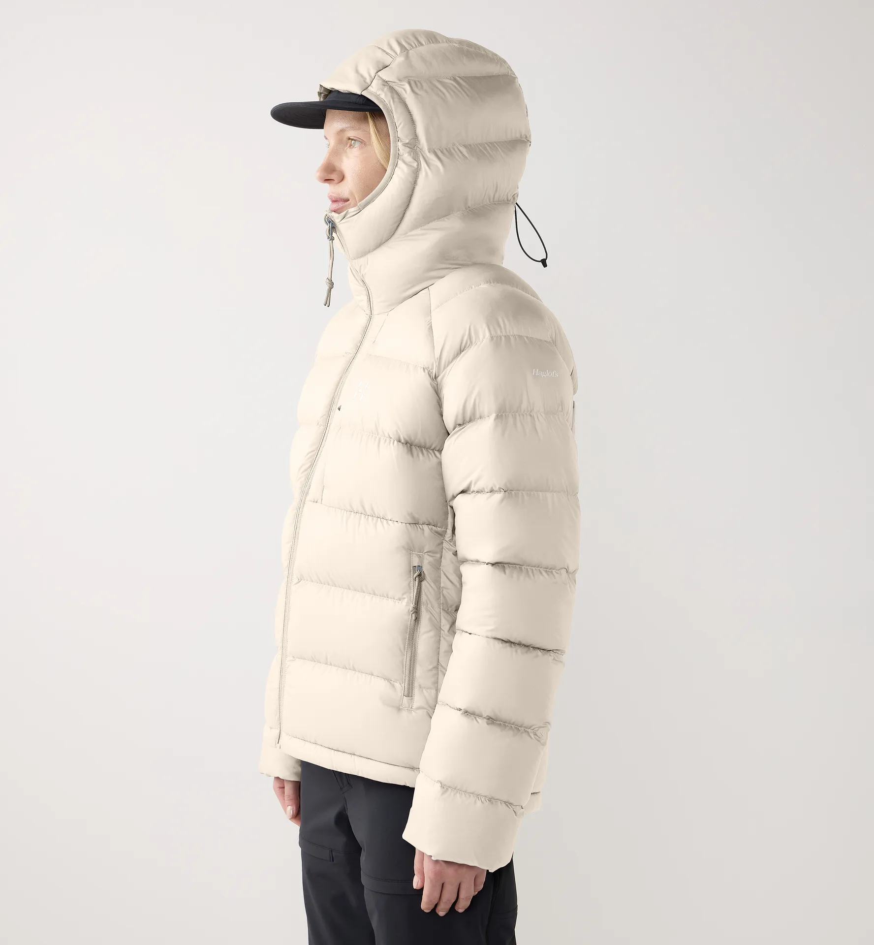 Rosson Down Hood Women Chalk Beige
