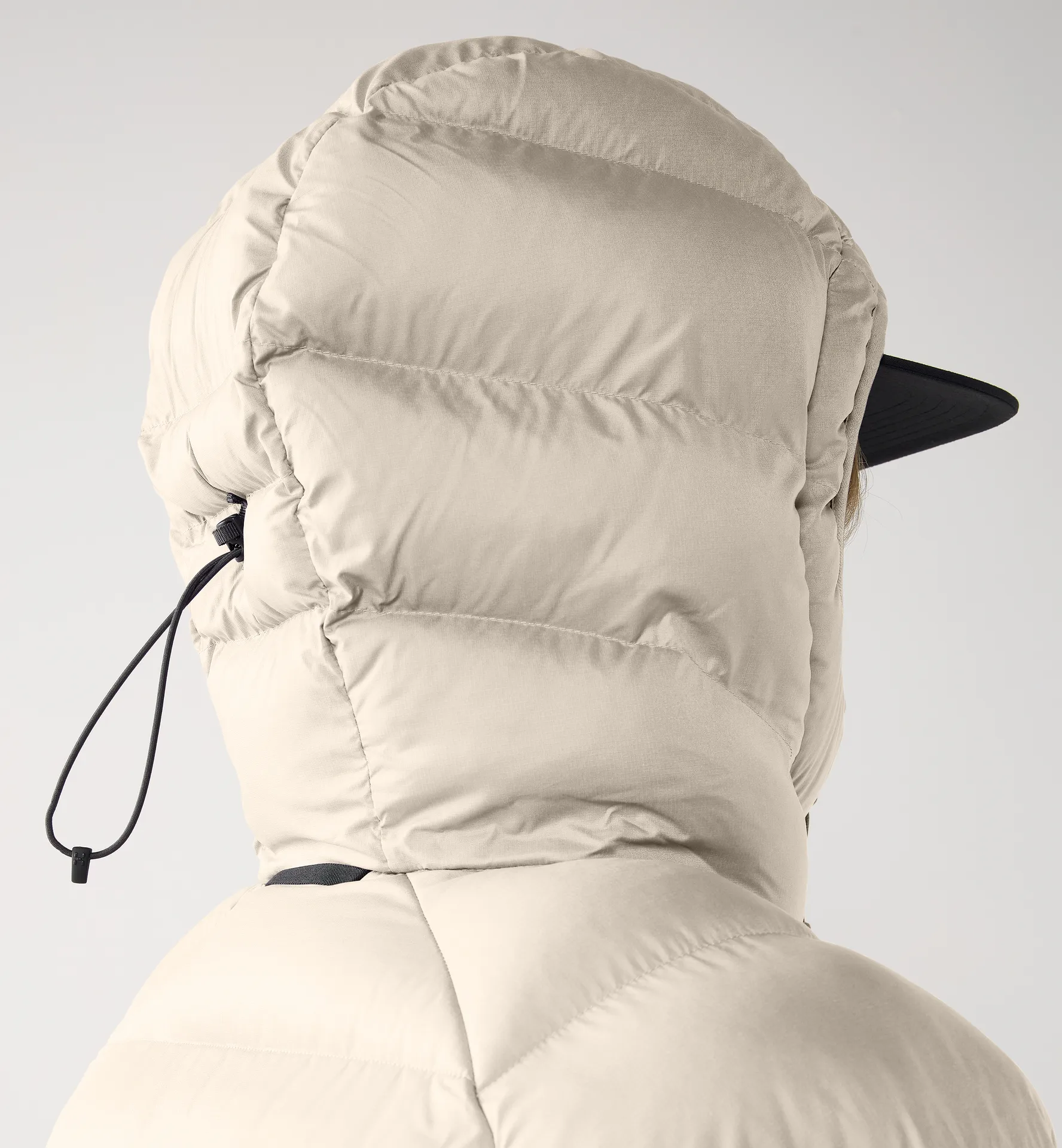 Rosson Down Hood Women Chalk Beige