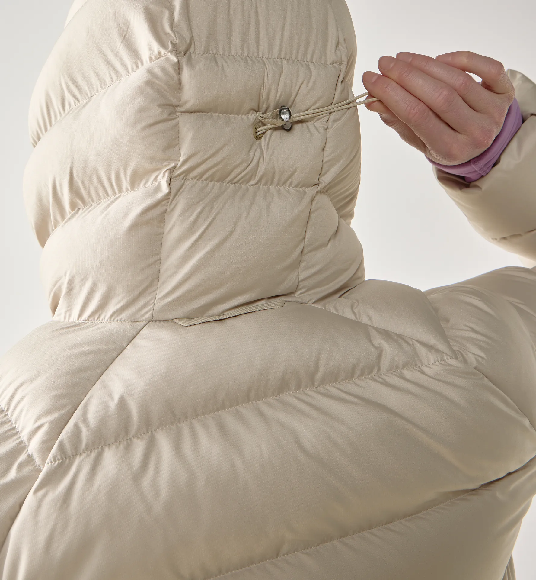 Rosson Down Hood Women Chalk Beige