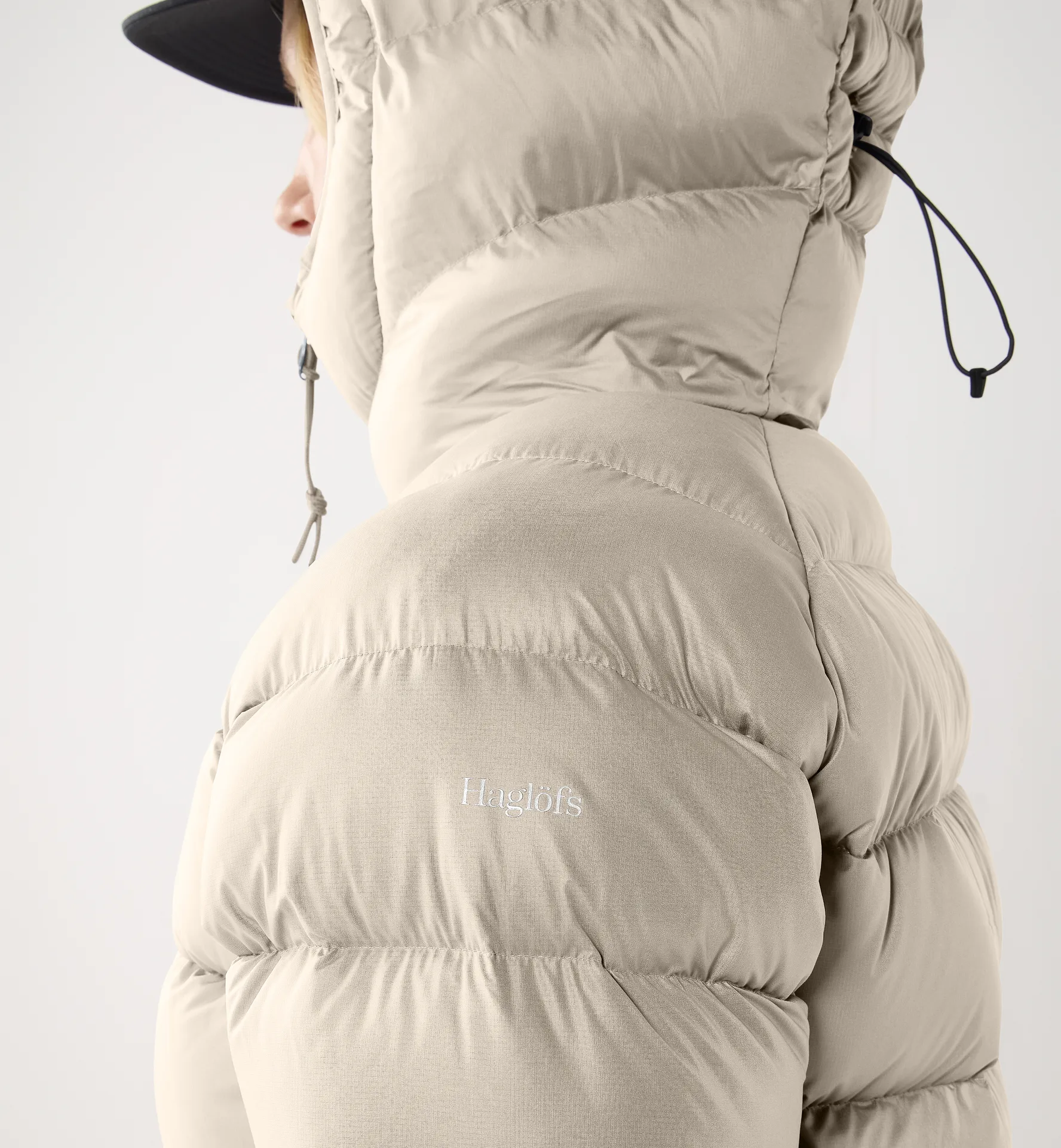 Rosson Down Hood Women Chalk Beige