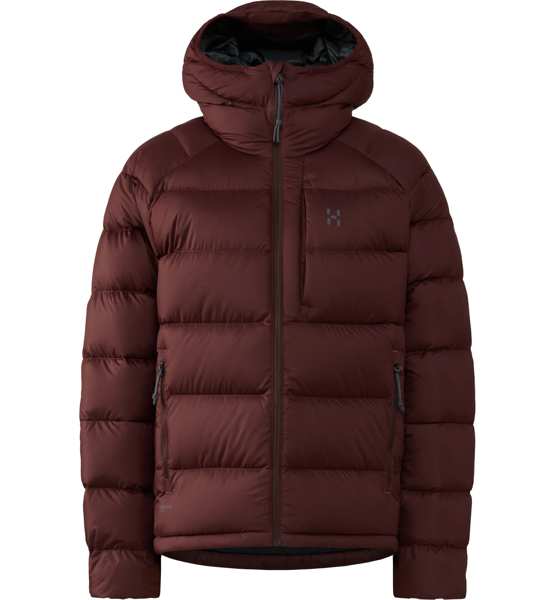 Rosson Down Hood Women Maroon Trail