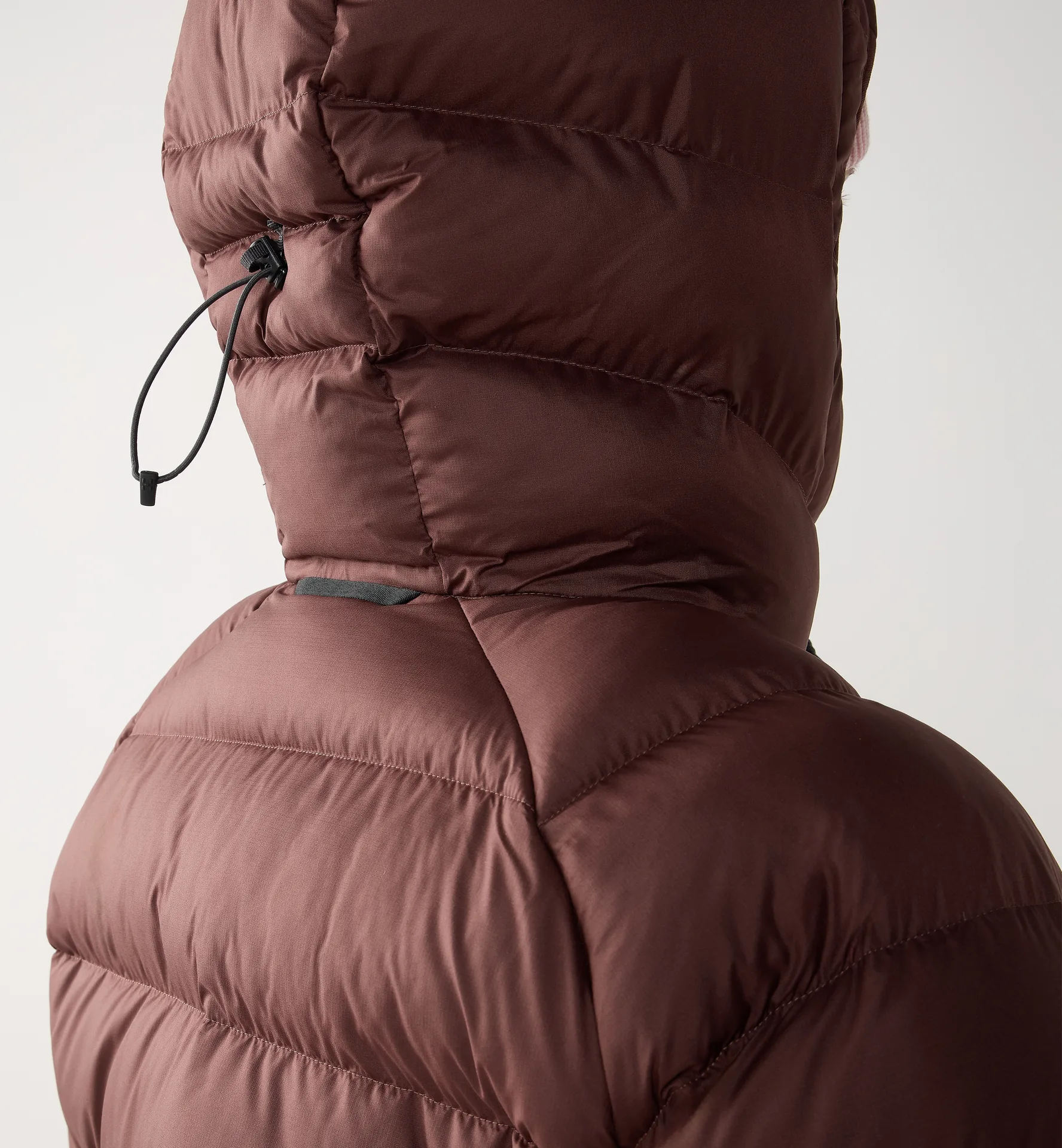 Rosson Down Hood Women Maroon Trail