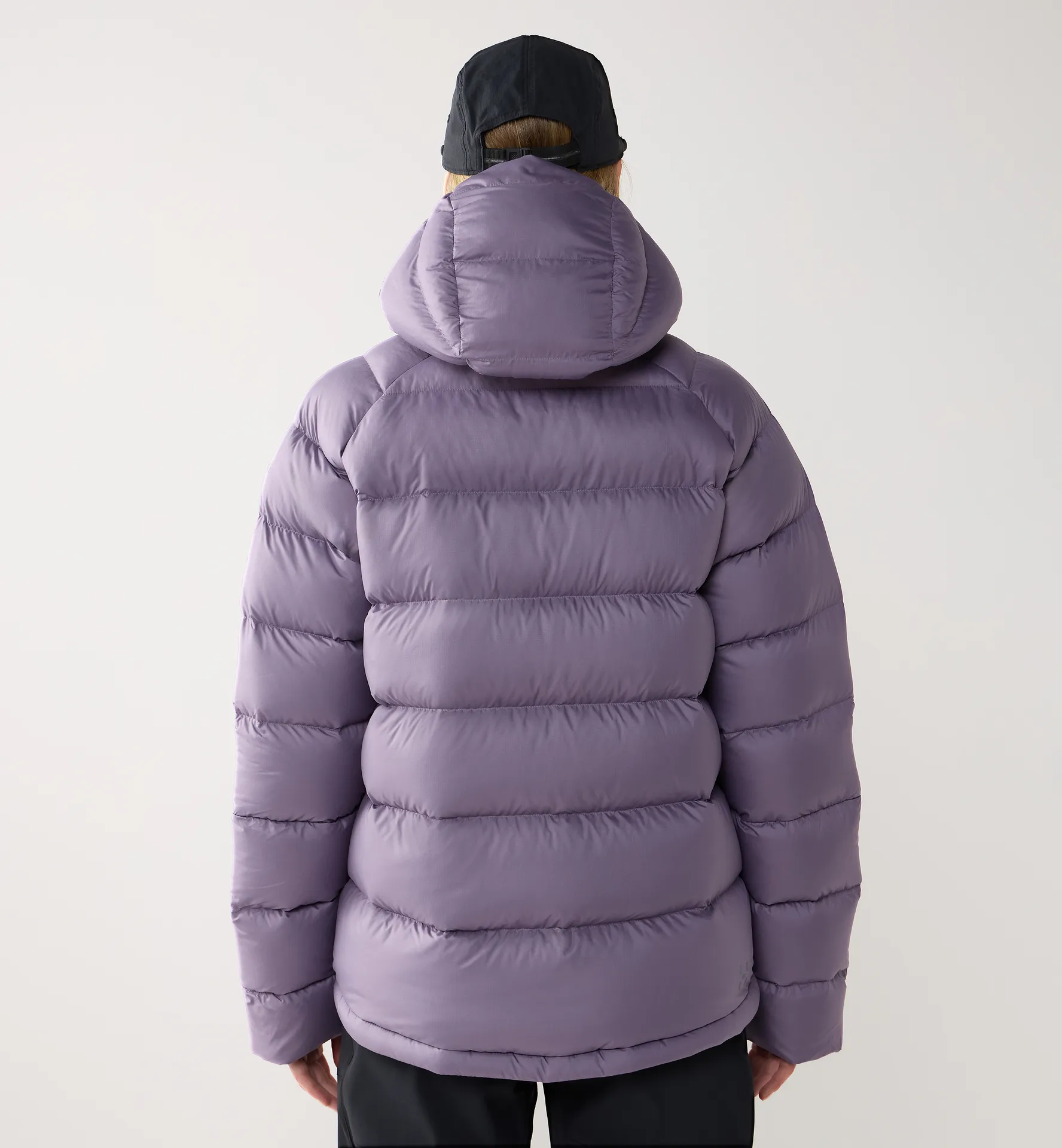 Rosson Down Hood Women Purple Fog