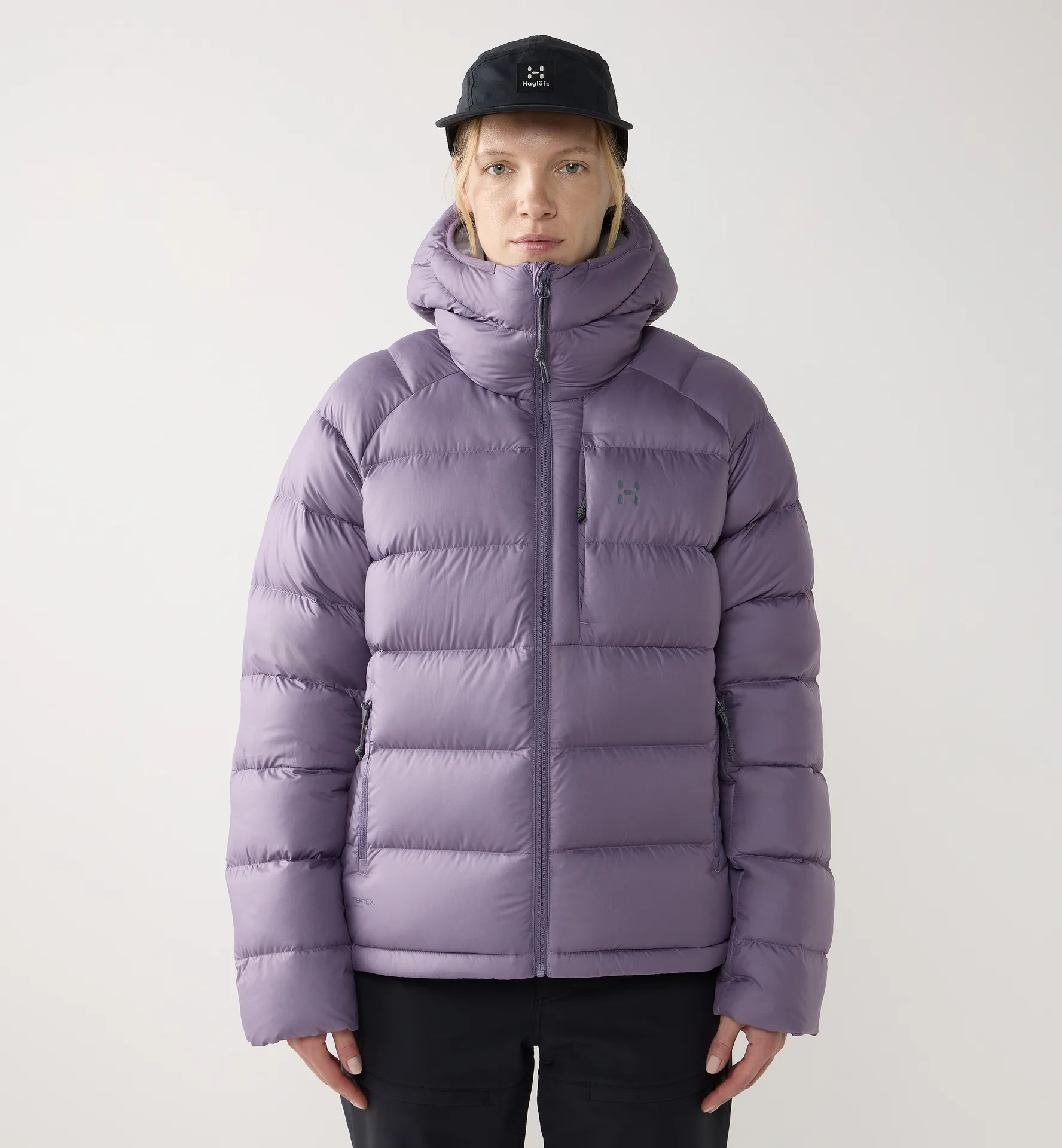 Rosson Down Hood Women Purple Fog