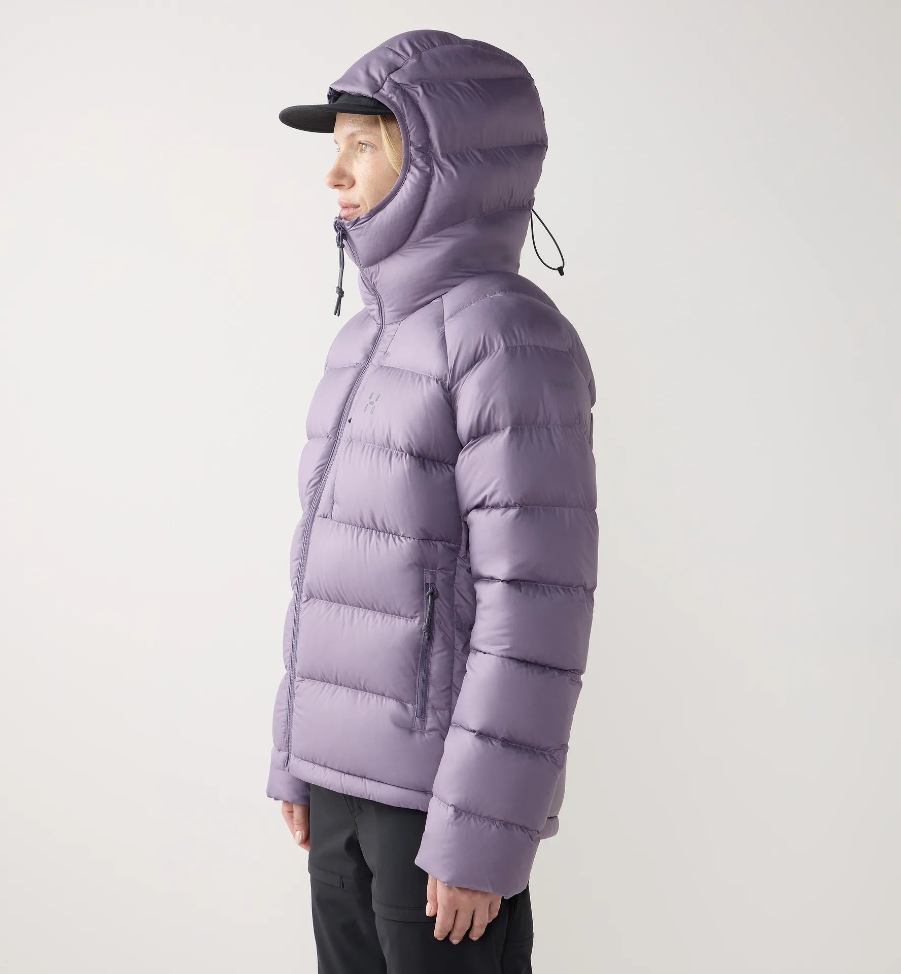 Rosson Down Hood Women Purple Fog