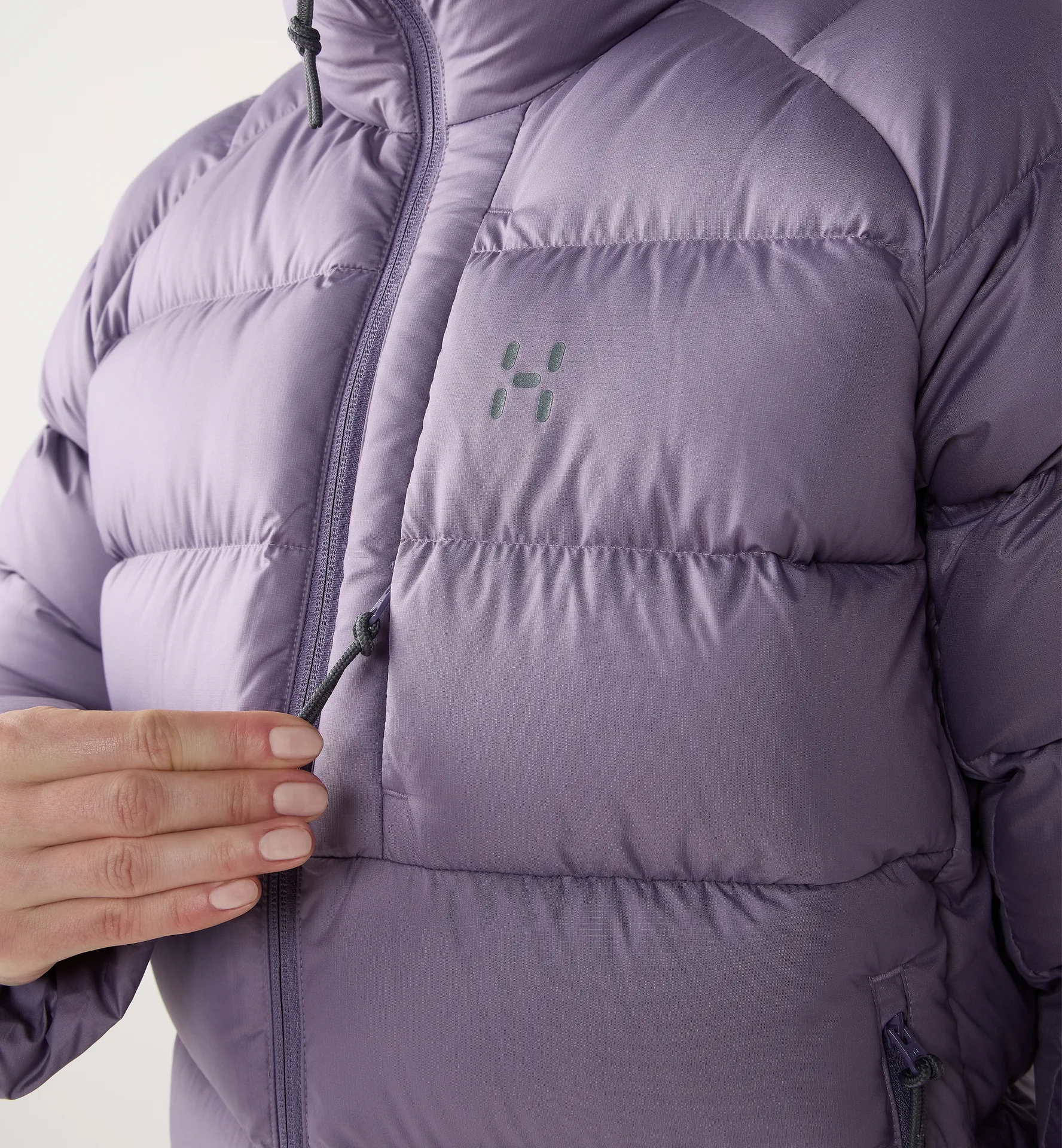 Rosson Down Hood Women Purple Fog