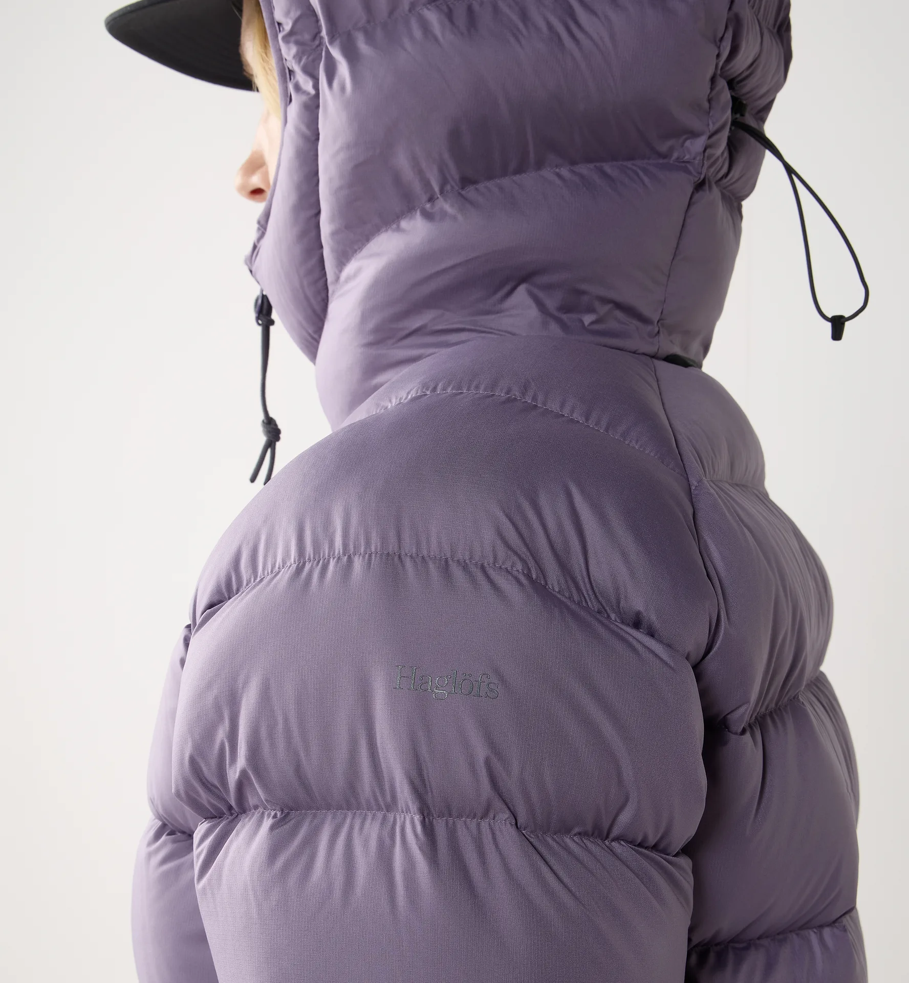 Rosson Down Hood Women Purple Fog