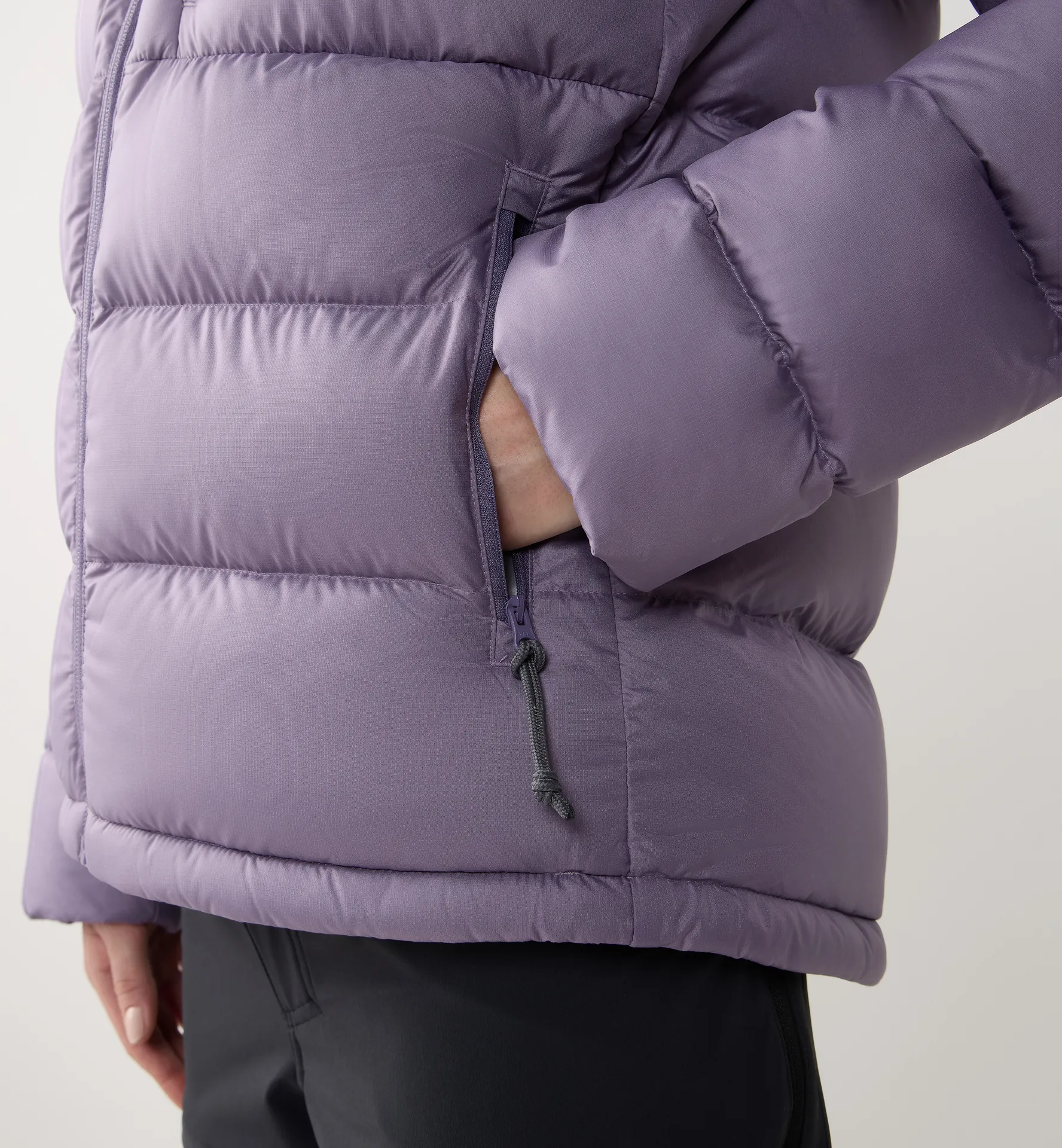 Rosson Down Hood Women Purple Fog