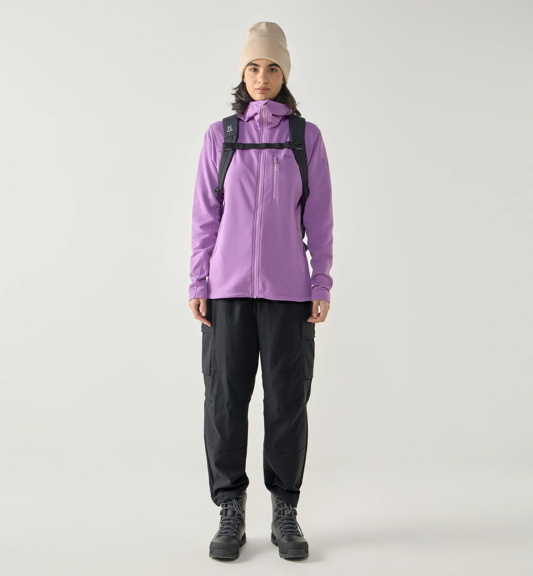 Rosson Mid Hood Women Purple Ice