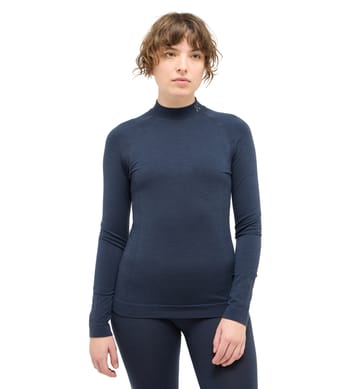 Latnja Wool Crew Neck Women Tarn Blue Latnja Wool Crew Neck Women Tarn Blue