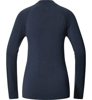 Latnja Wool Crew Neck Women Tarn Blue Latnja Wool Crew Neck Women Tarn Blue