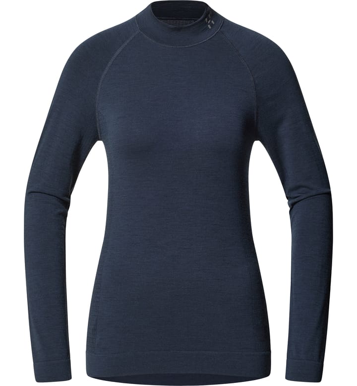 Latnja Wool Crew Neck Women Tarn Blue Latnja Wool Crew Neck Women Tarn Blue