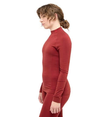 Latnja Wool Crew Neck Women Carmine Red