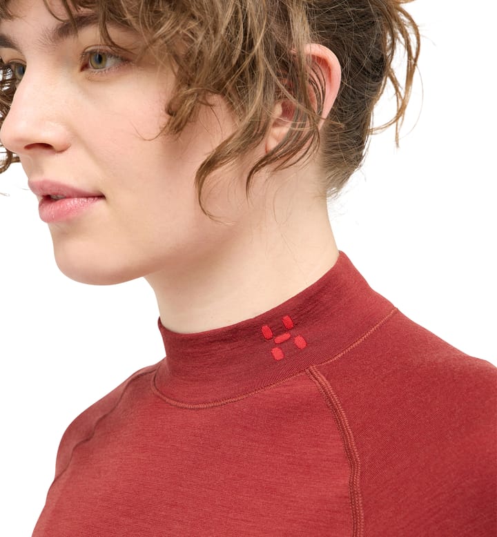 Latnja Wool Crew Neck Women Carmine Red Latnja Wool Crew Neck Women Carmine Red