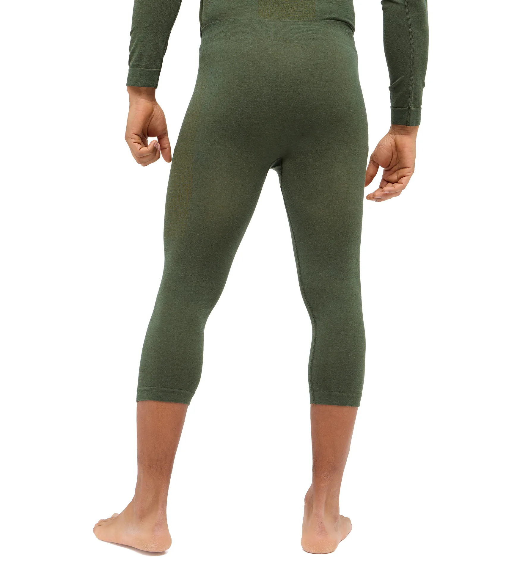 Latnja Wool 3/4 Pant Men Seaweed Green