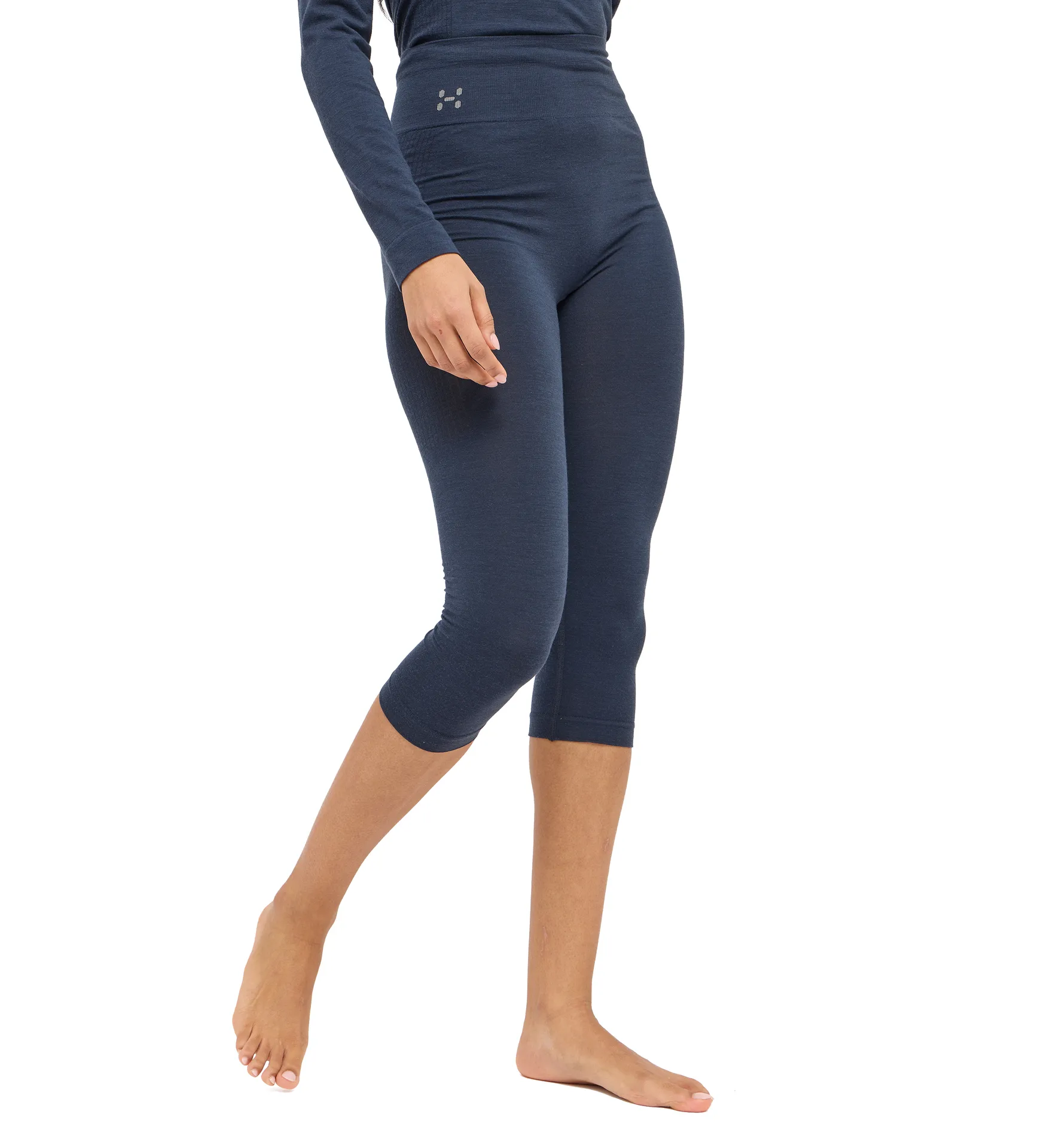 Latnja Wool 3/4 Pant Women Tarn Blue