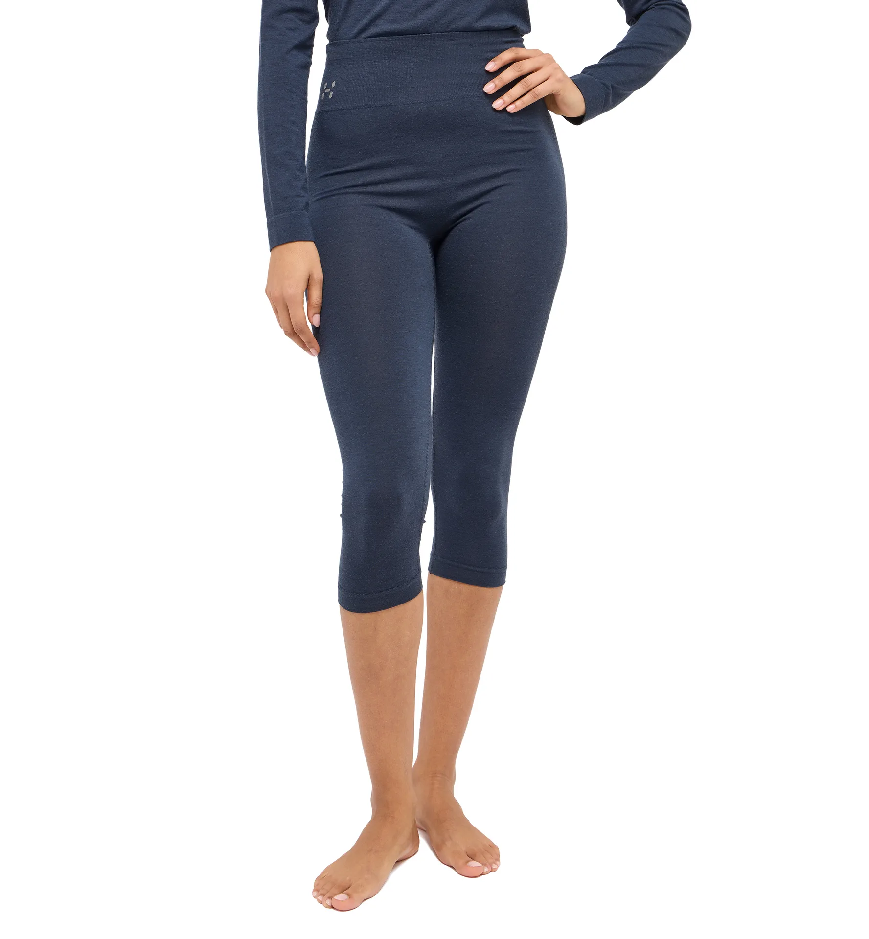 Latnja Wool 3/4 Pant Women Tarn Blue